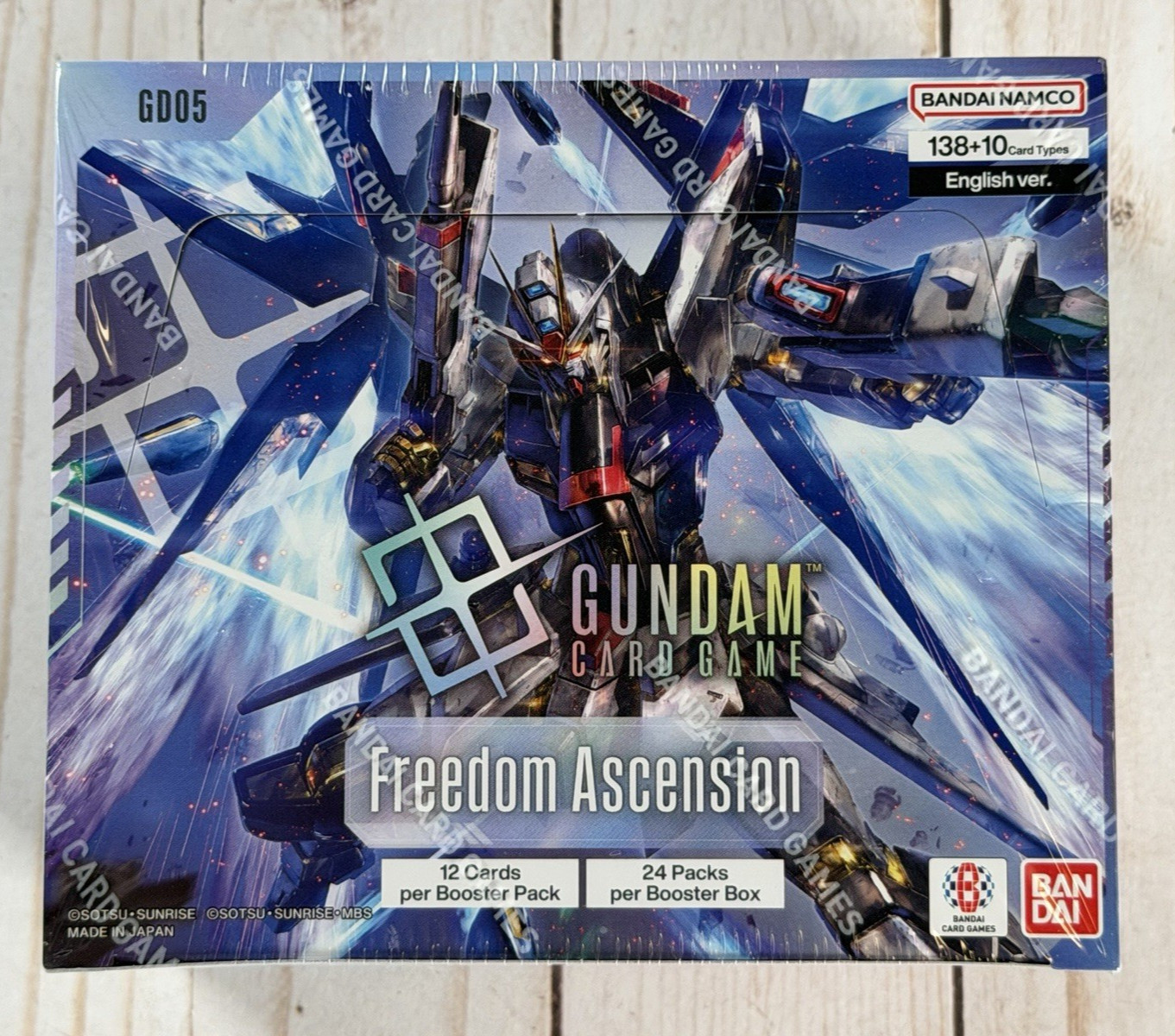 Bandai Gundam Card Game Freedom Ascension GD05 English Booster Box Sealed Bandai Gundam Card Game Freedom Ascension GD05 English Booster Box Sealed