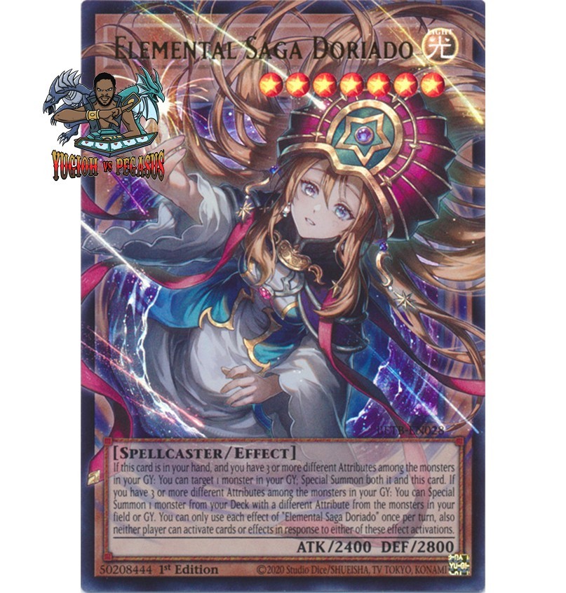 Yugioh 1x Elemental Saga Doriado Extended Art BETB-EN028 Ultra Rare 1st Ed NM Yugioh 1x Elemental Saga Doriado Extended Art BETB-EN028 Ultra Rare 1st Ed NM