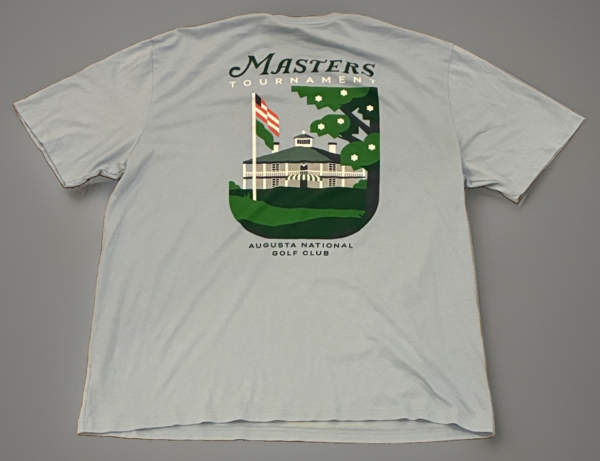 League 91 Masters Tournament 2023 Augusta National Clubhouse Shirt XL Blue Grey League 91 Masters Tournament 2023 Augusta National Clubhouse Shirt XL Blue Grey
