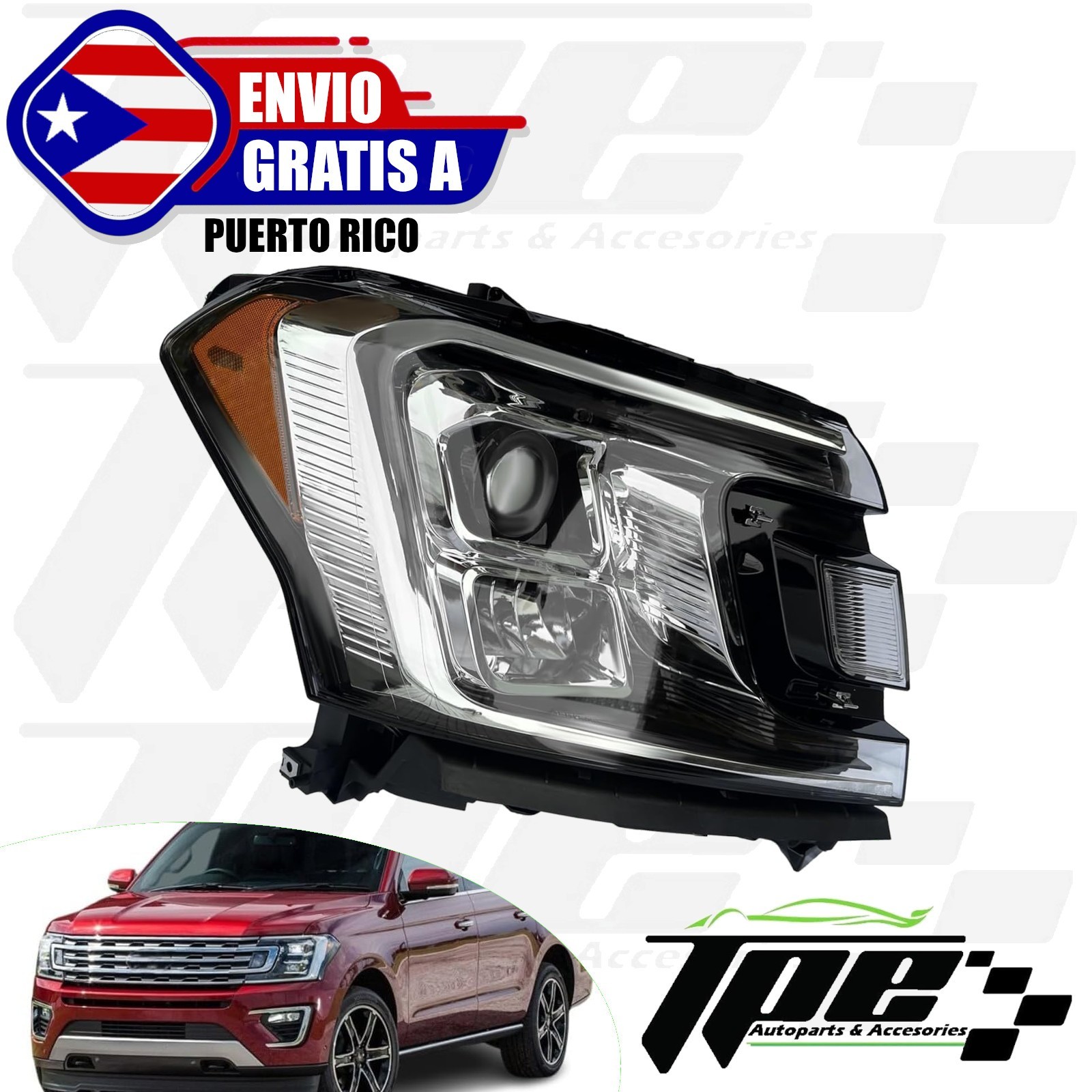 For 2018 2021 Ford Expedition Headlights LED Right Passenger Side Headlight