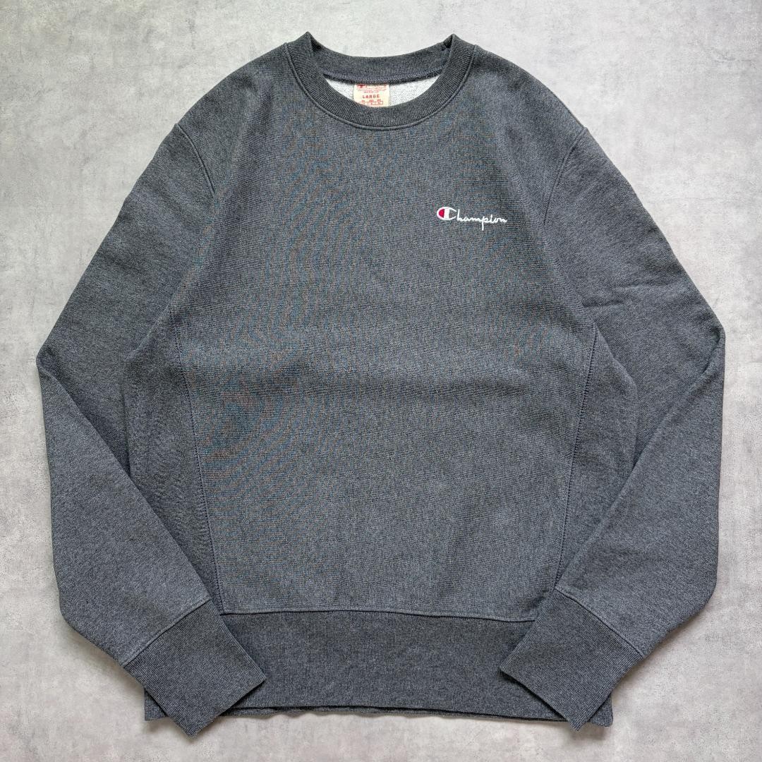 Champion Reverse Weave Sweatshirt Vintage with visible stitching Plain XL 23799