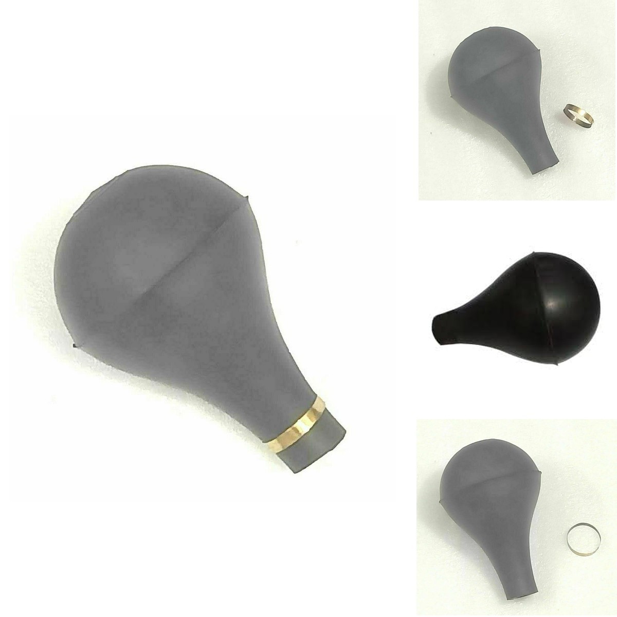 New Black Rubber Bulb Horn Clip Fits Antique Brass Car Taxi Truck