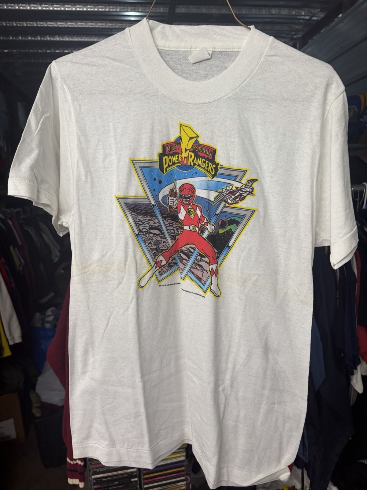 Vintage 90s Youth Kids Power Ranger T-shirt Y-XL Brand New Old Stock Rare Vintage 90s Youth Kids Power Ranger T-shirt Y-XL Brand New Old Stock Rare