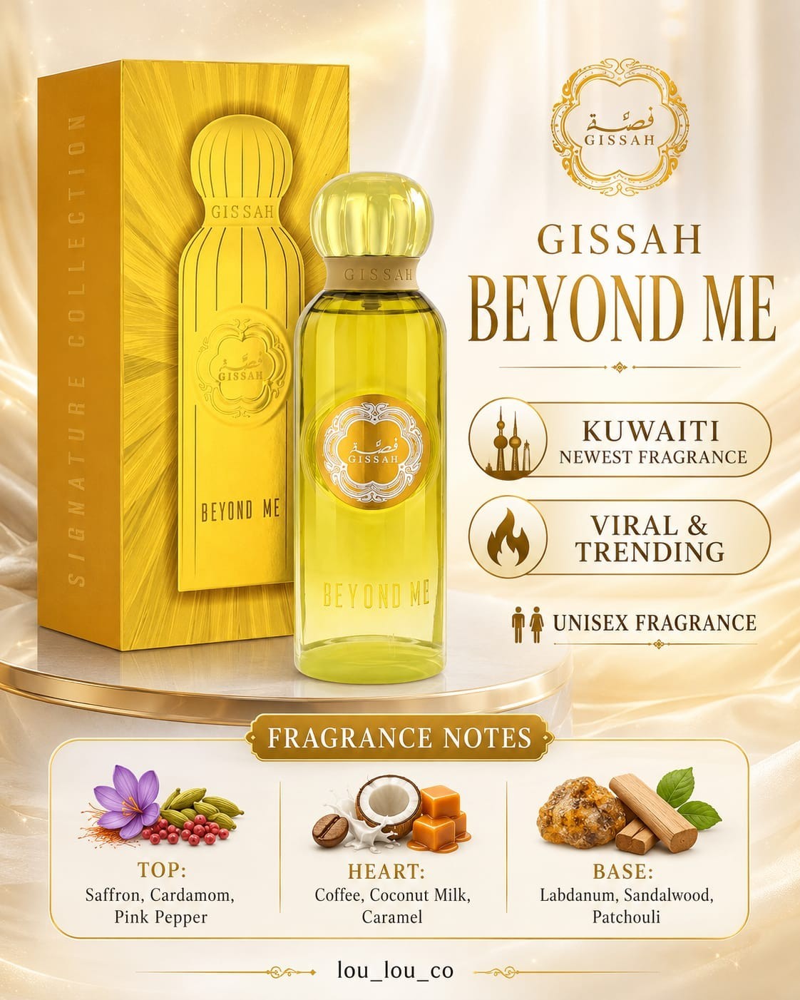 Beyond Me by Gissah 200ml Spray EDP 2026 Launch NEW Fragrance Made In Kuwait