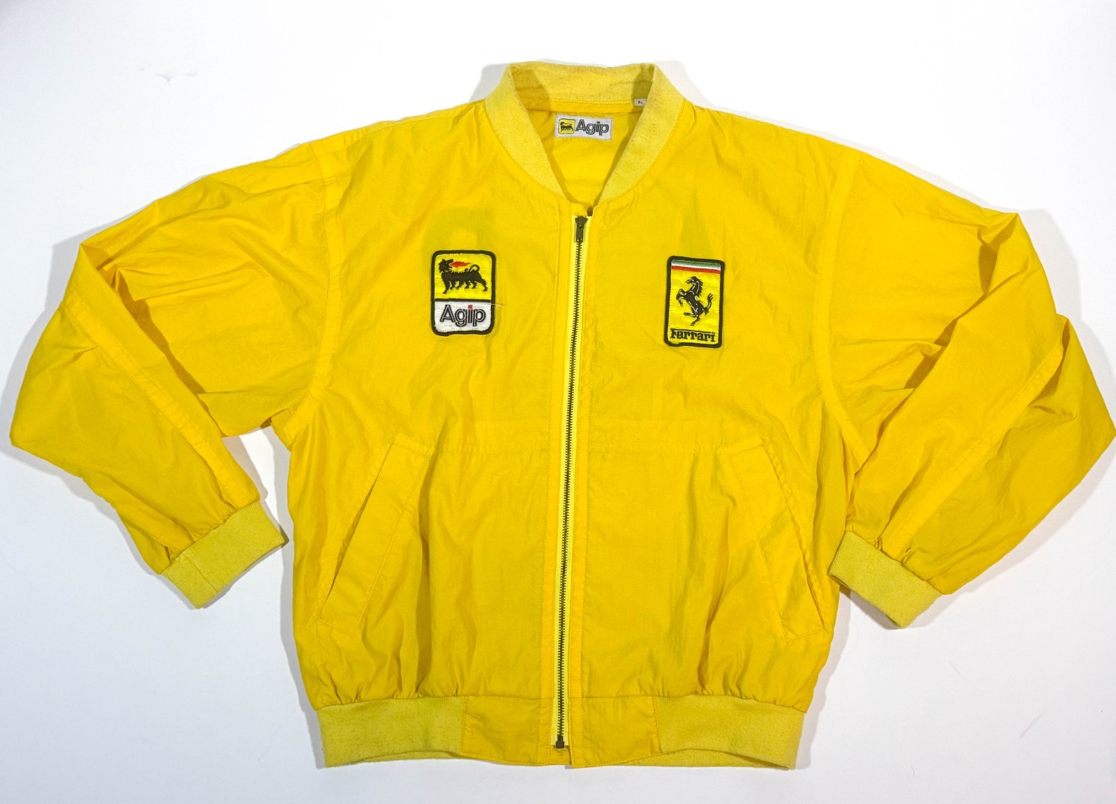 True Vintage Ferrari 70s 80s Formula 1 Harrington Jacket L Agip Racing Heritage