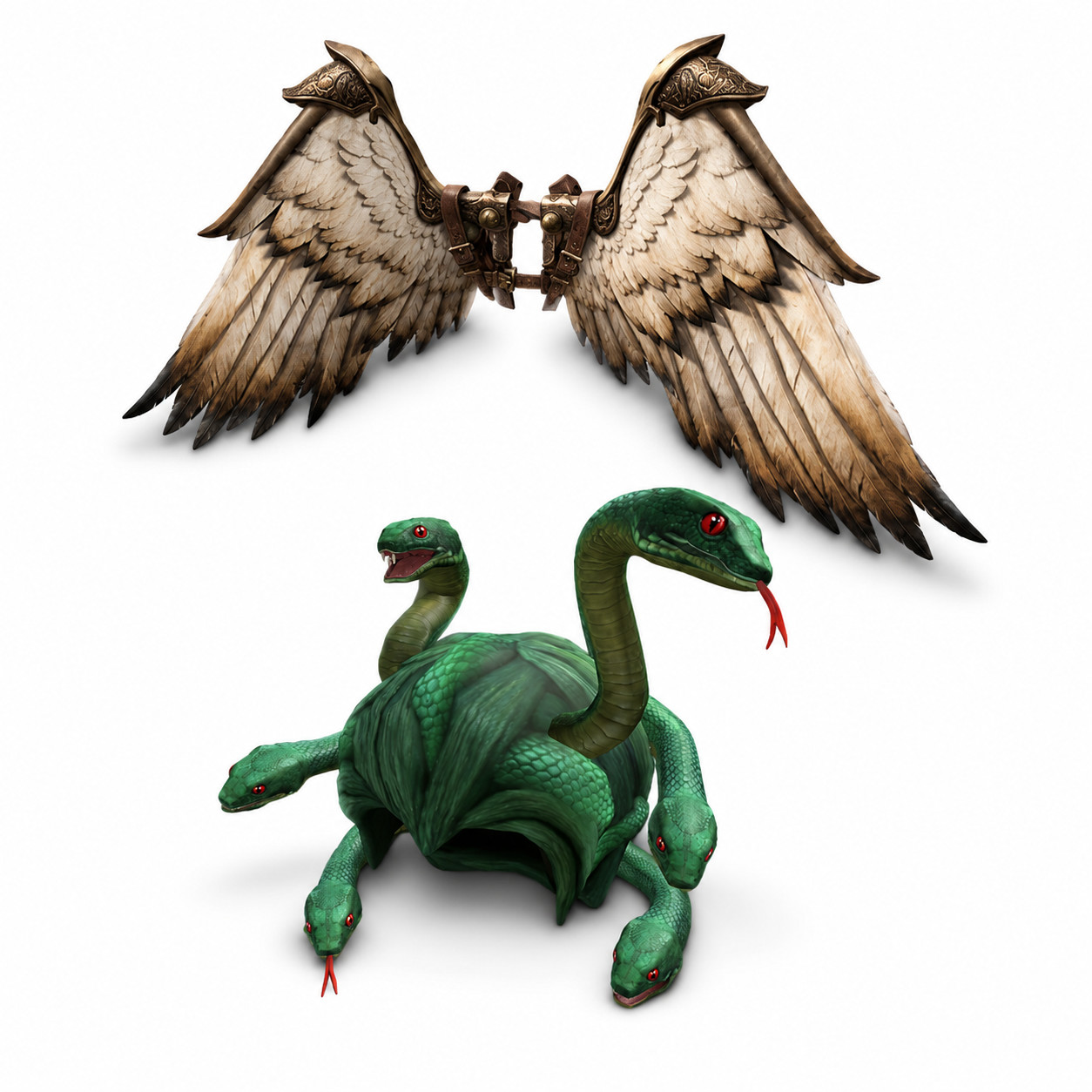 ROBLOX Medusa Snakes  + Icarus Wings + 500 robux CODE SENT ASAP