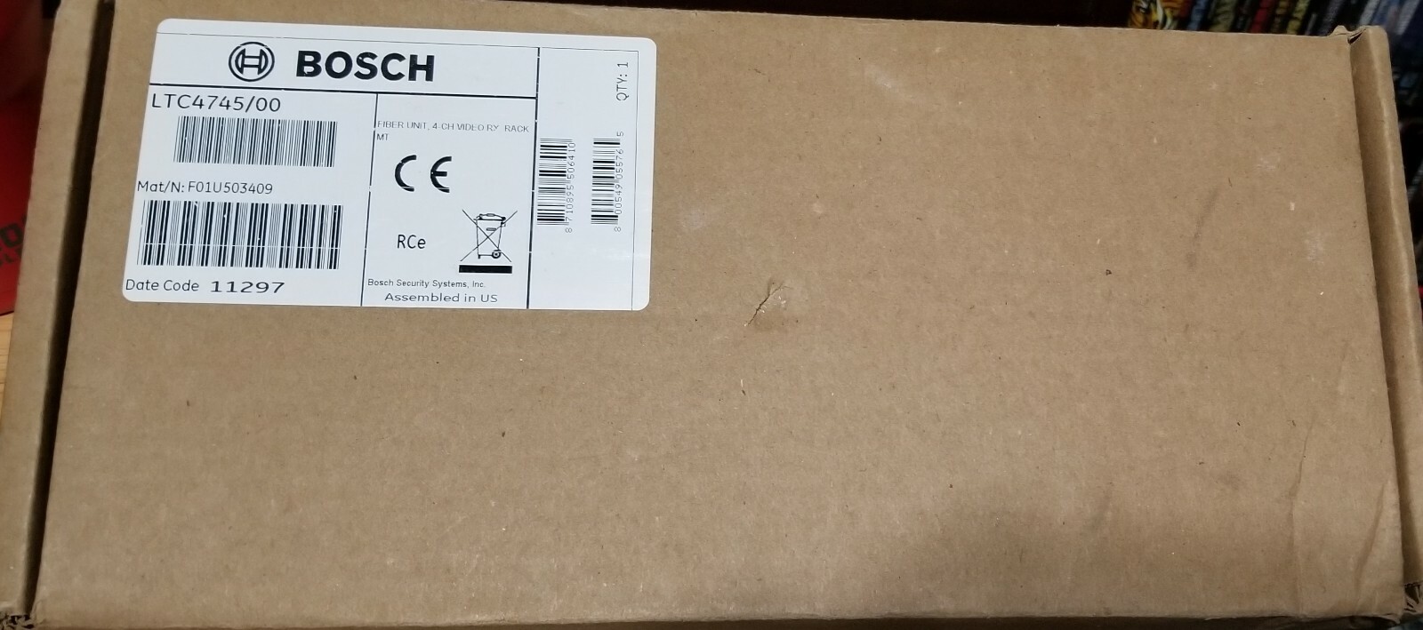 BOSCH LTC 4745/00 VIDEO RECIEVER - NEW BOSCH LTC 4745/00 VIDEO RECIEVER - NEW