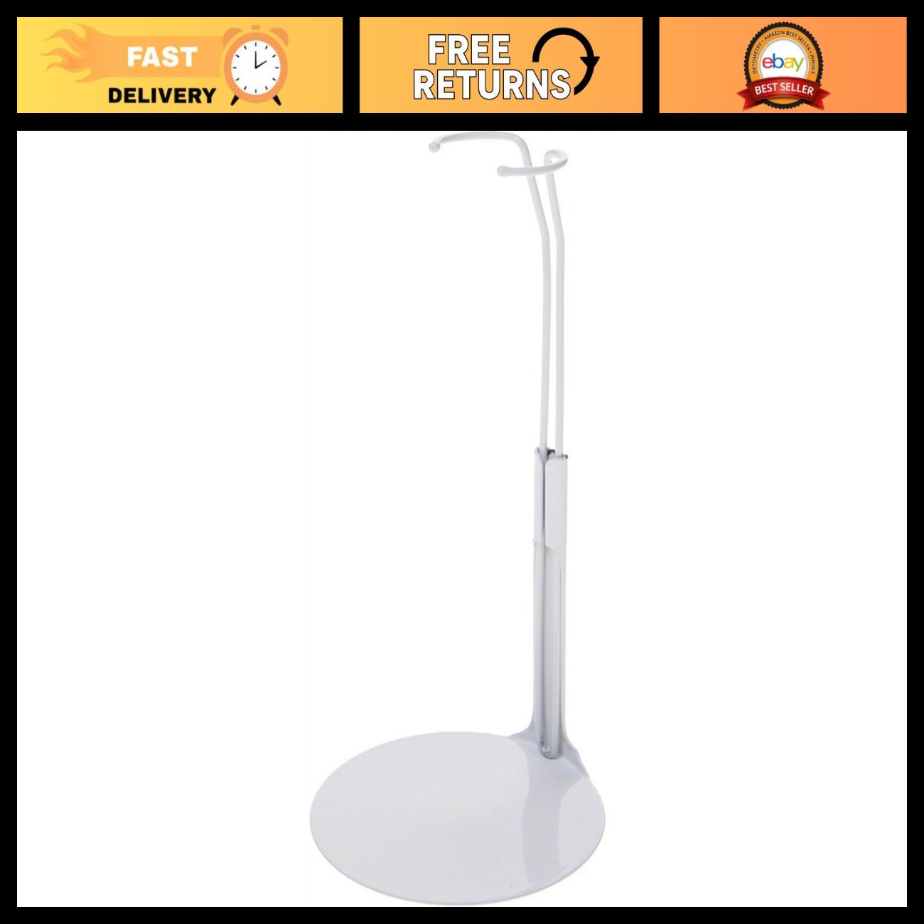 White Doll Stands for 11\