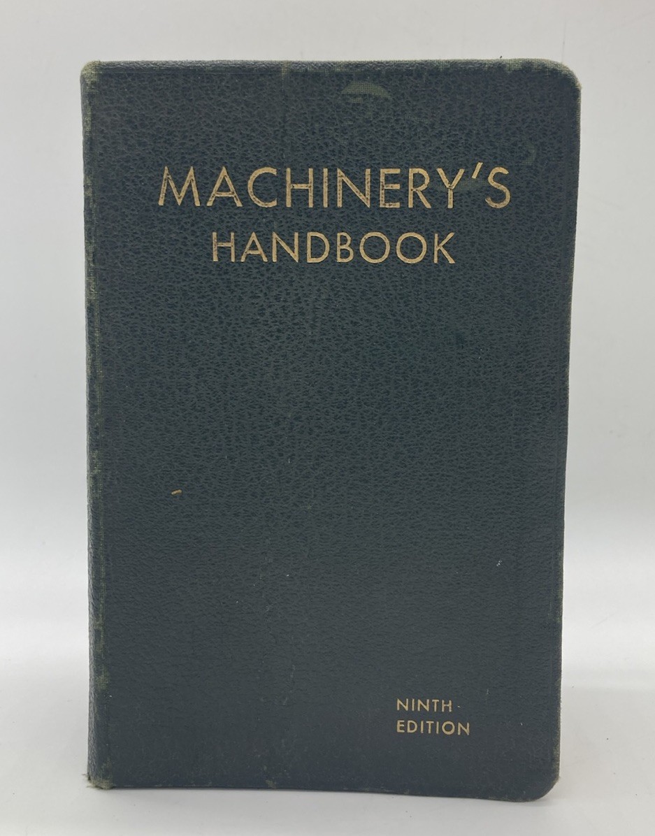Machinery\'s Handbook 9th Edition 1935 Oberg & Jones Drafting Room Machine Shop