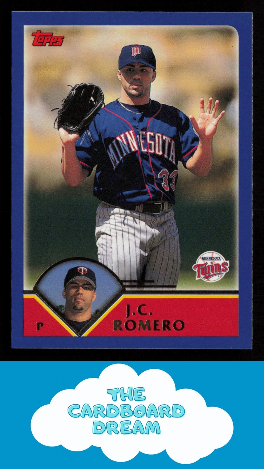J.C. Romero 2003 Topps #545 Minnesota Twins Baseball Card
