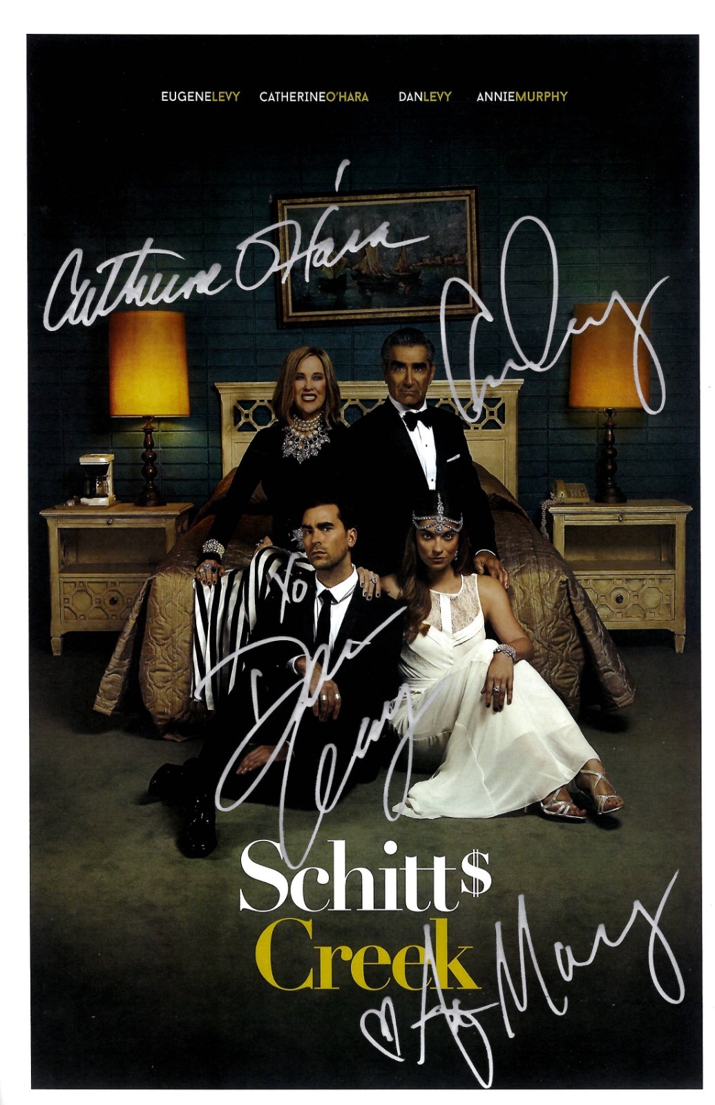 SCHITT’S CREEK Signed Poster 11x17 Eugene Levy, Dan Levy, Catherine Ohara