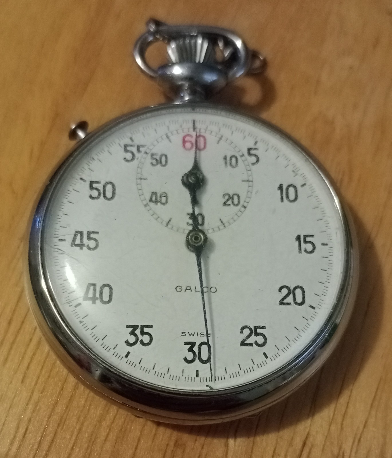 Vintage Galco Swiss Flyback Stopwatch 7 Jewels Working Excelsior Park 3364R