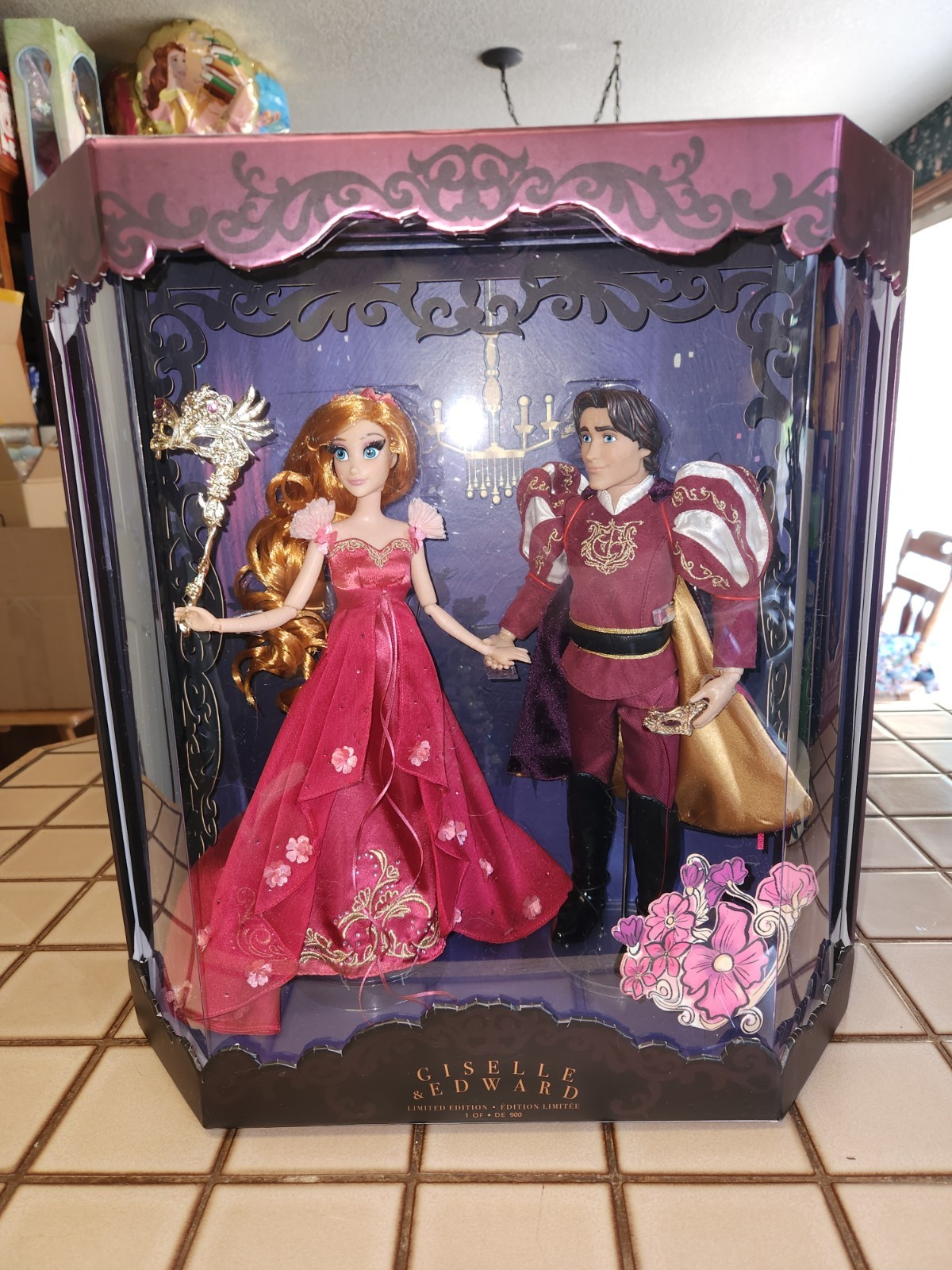 D23 Disney Midnight Masquerade Giselle & Edward Dolls Limited Edition