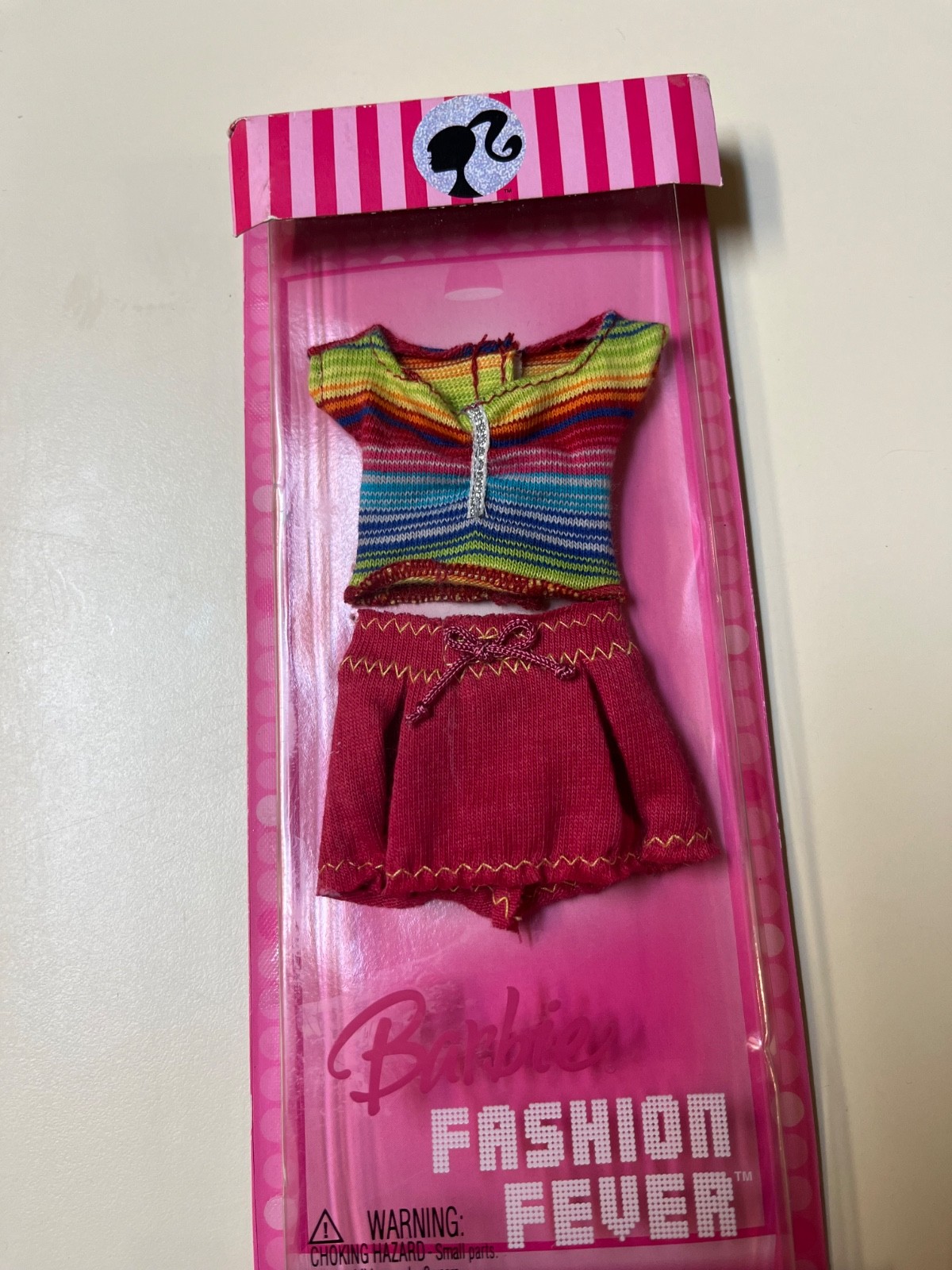 Vintage 2006 Mattel Barbie “Fashion Fever Fashions- Rainbow Top” #K8464 *NIP* Vintage 2006 Mattel Barbie “Fashion Fever Fashions- Rainbow Top” #K8464 *NIP*