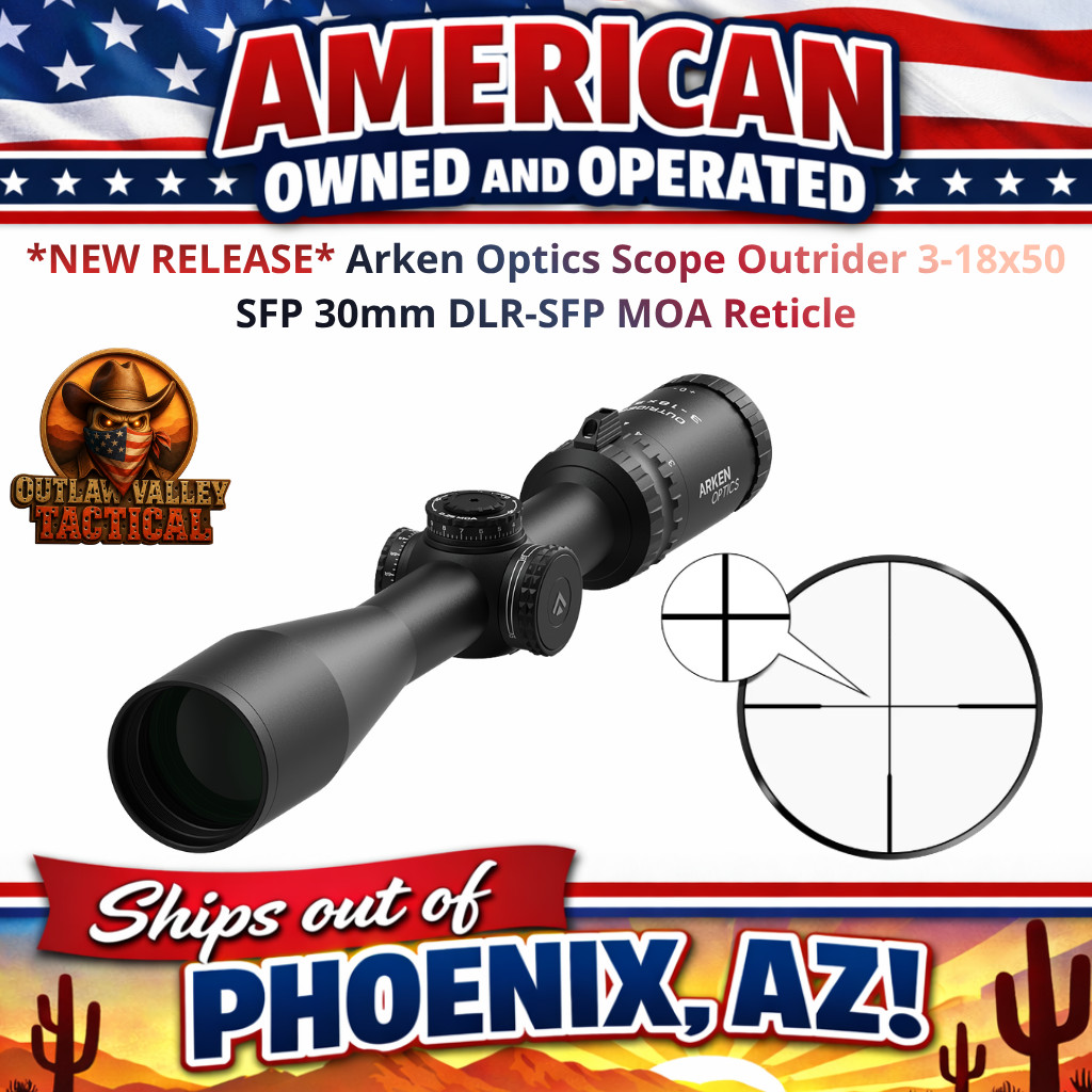 Arken OUTRIDER 3-18x50 SFP Non-Illuminated DLR MOA Reticle – 30mm Arken OUTRIDER 3-18x50 SFP Non-Illuminated DLR MOA Reticle – 30mm