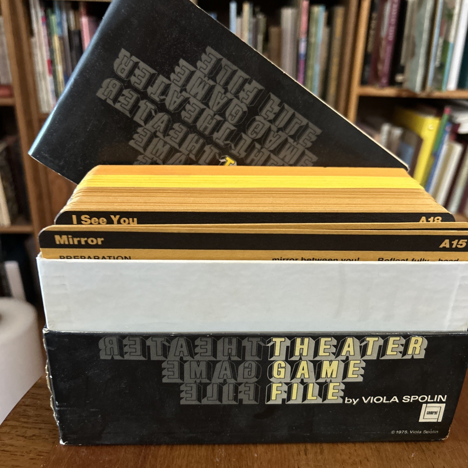 Theater Game File 1975 By Viola Spolin Vintage 1st Ed with Book & Box Vintage