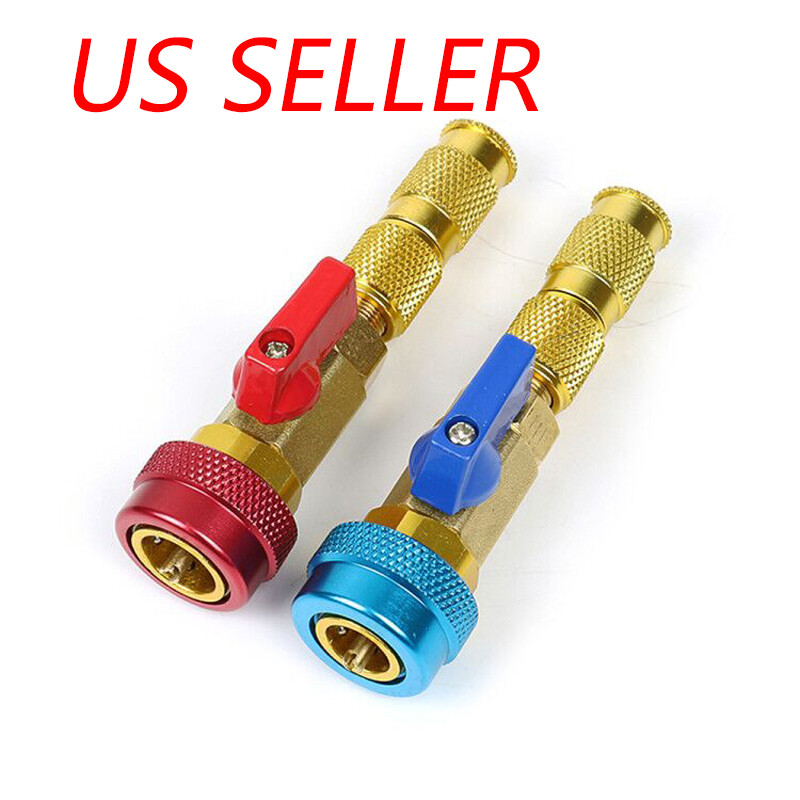 HVAC AC R134A R12 Valve Core High & Low Pressure Quick Remover Install Tool Set HVAC AC R134A R12 Valve Core High & Low Pressure Quick Remover Install Tool Set