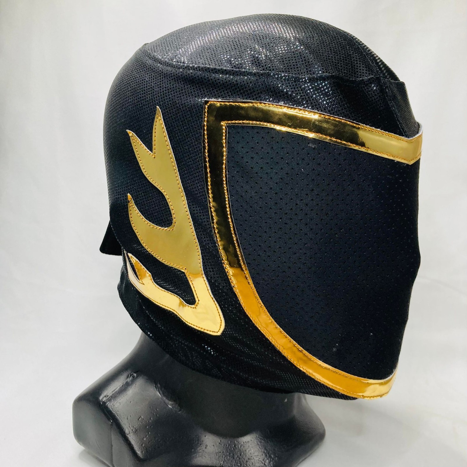 Tinieblas Semi Professional Wrestling Lucha Libre Costume Mask Black Gold Tinieblas Semi Professional Wrestling Lucha Libre Costume Mask Black Gold