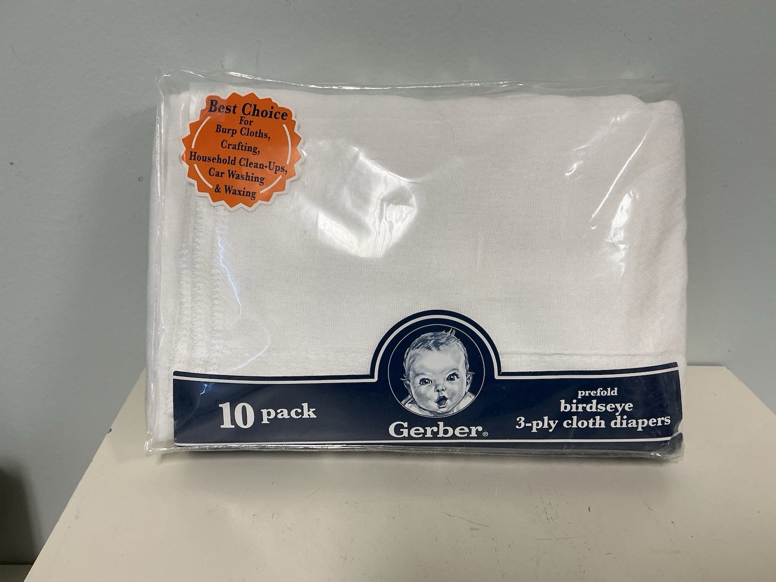 Gerber Unisex Baby Birdseye Prefold Cloth Diapers 10 Pack Gerber Unisex Baby Birdseye Prefold Cloth Diapers 10 Pack