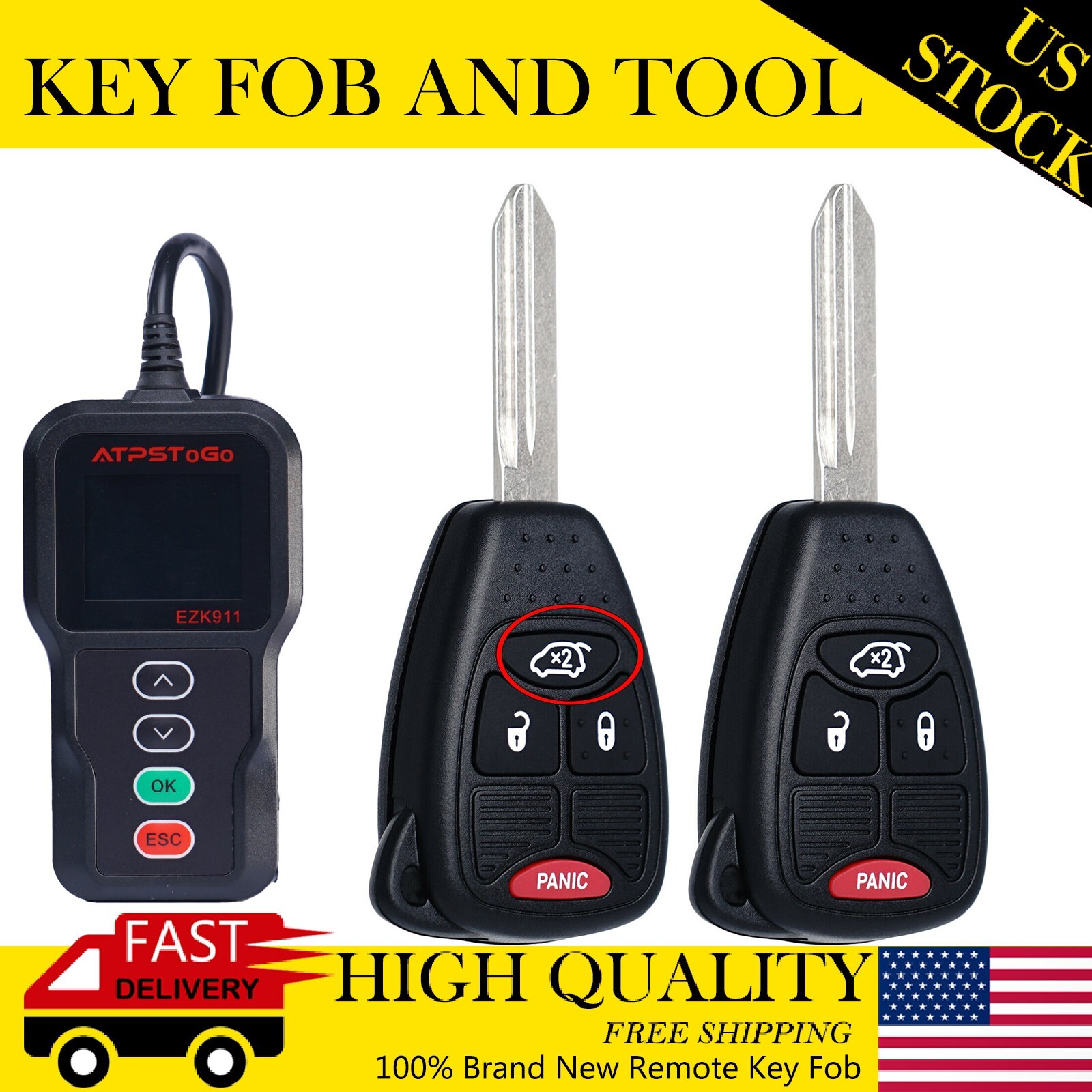 Remote Key Fob Kit Tool For 2008 2009 2010 2011 2012 Jeep Liberty Patriot Remote Key Fob Kit Tool For 2008 2009 2010 2011 2012 Jeep Liberty Patriot