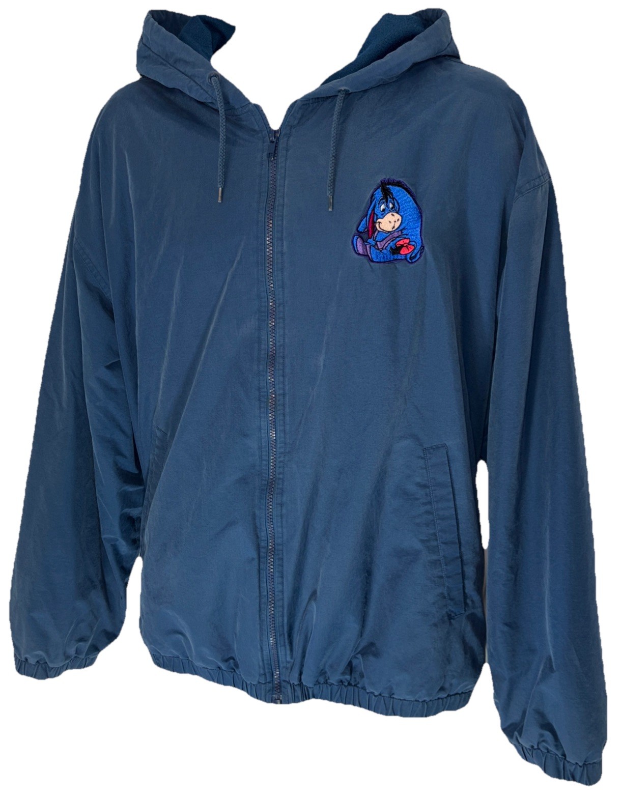 Vintage Disney Store Eeyore Hood Full Zip Jacket Size XL Winnie The Pooh Blue Vintage Disney Store Eeyore Hood Full Zip Jacket Size XL Winnie The Pooh Blue