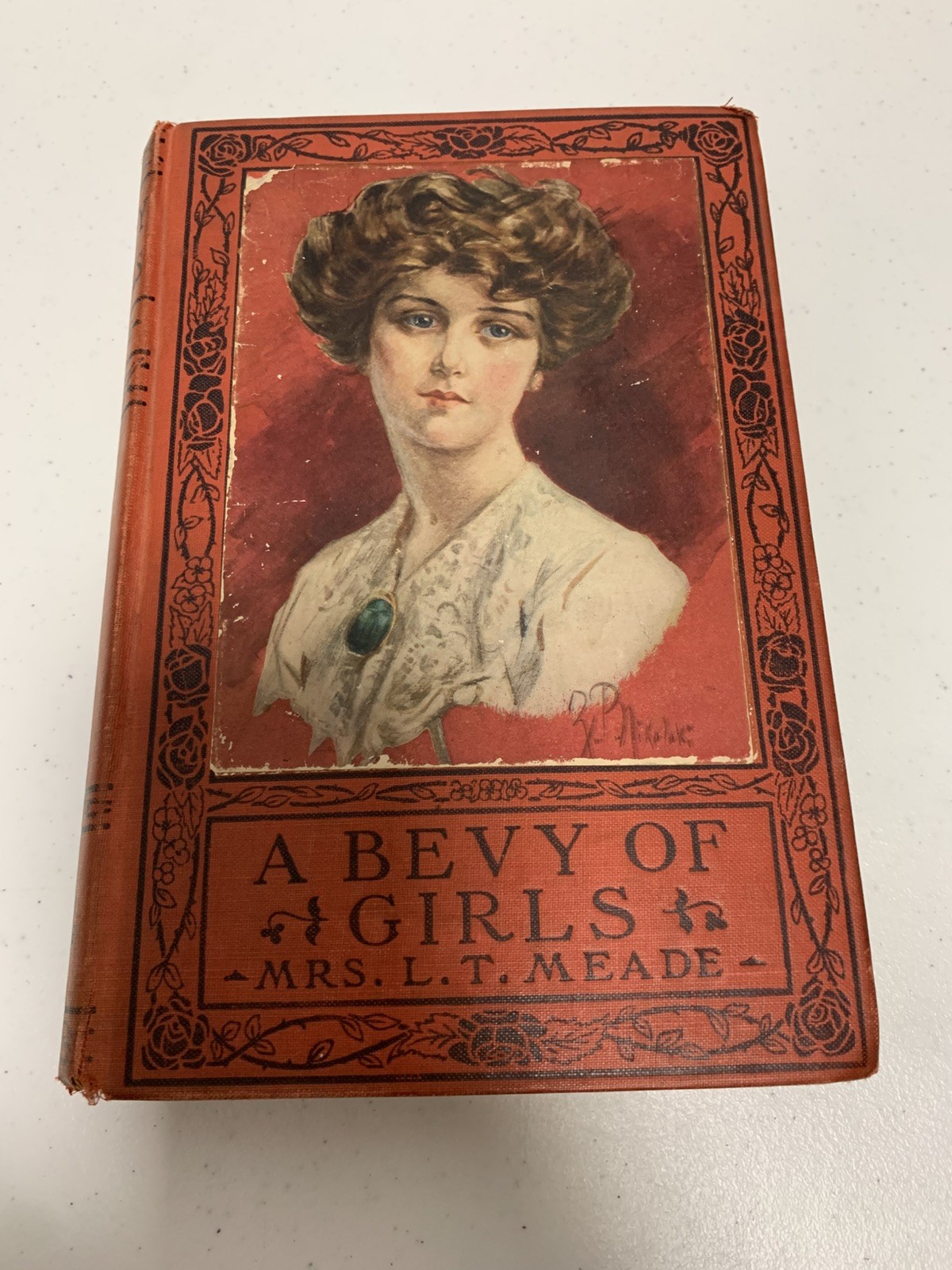 Antique Book A Bevy of Girls L.T. Meade 1905 Pictorial HC Grosset & Dunlap