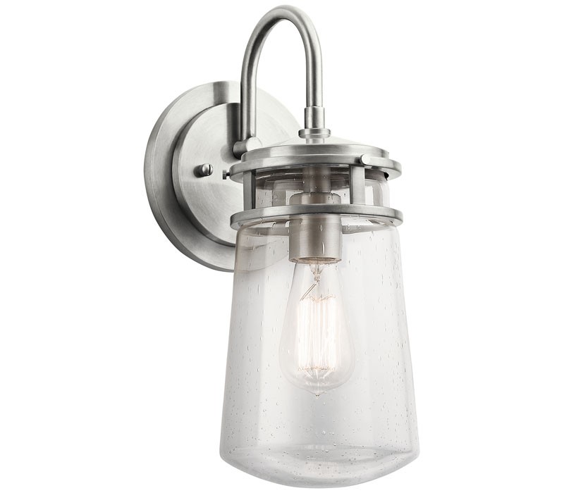 Kichler Lyndon Cast Aluminum Outdoor Wall Sconce Lighting 75 Total Watt Aluminum