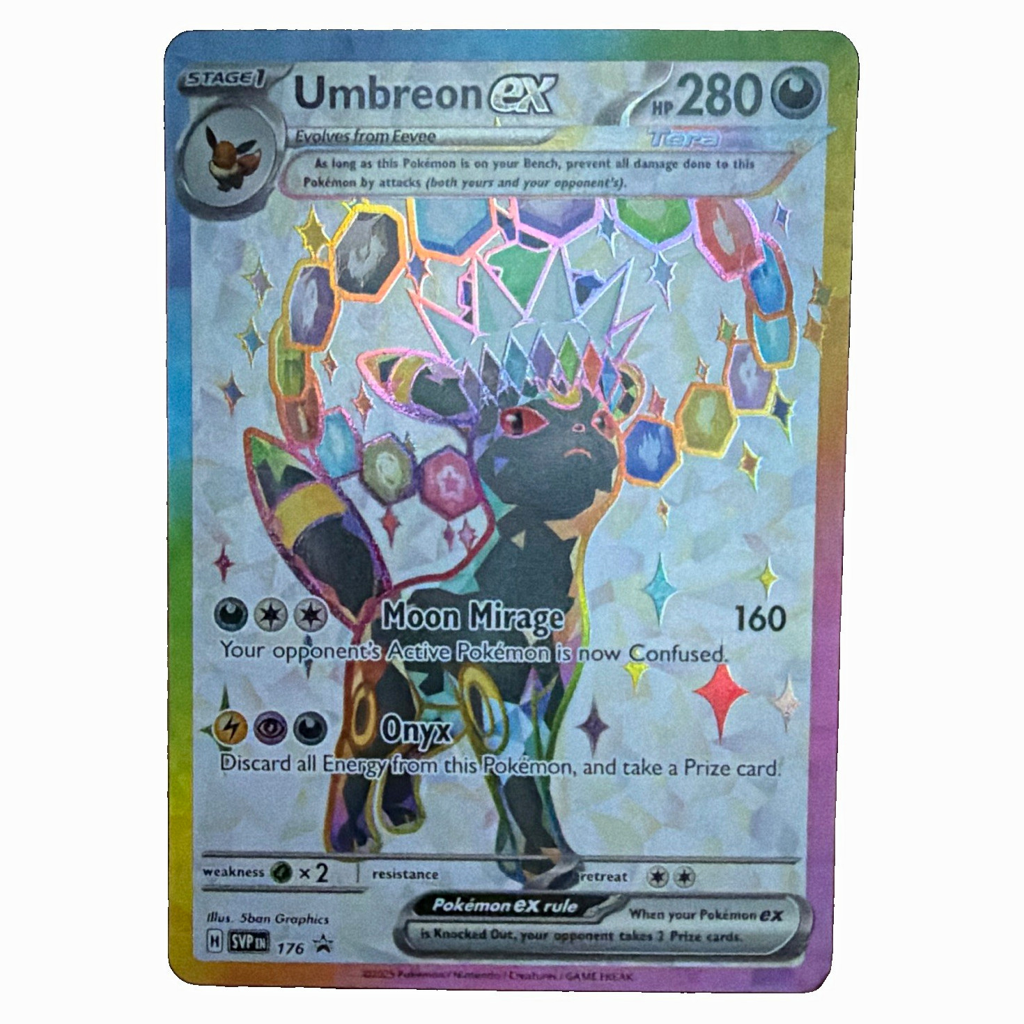 Pokemon TCG Umbreon ex 176 SV Promo Cards Promo Holo 280 HP EN Pokemon TCG Umbreon ex 176 SV Promo Cards Promo Holo 280 HP EN
