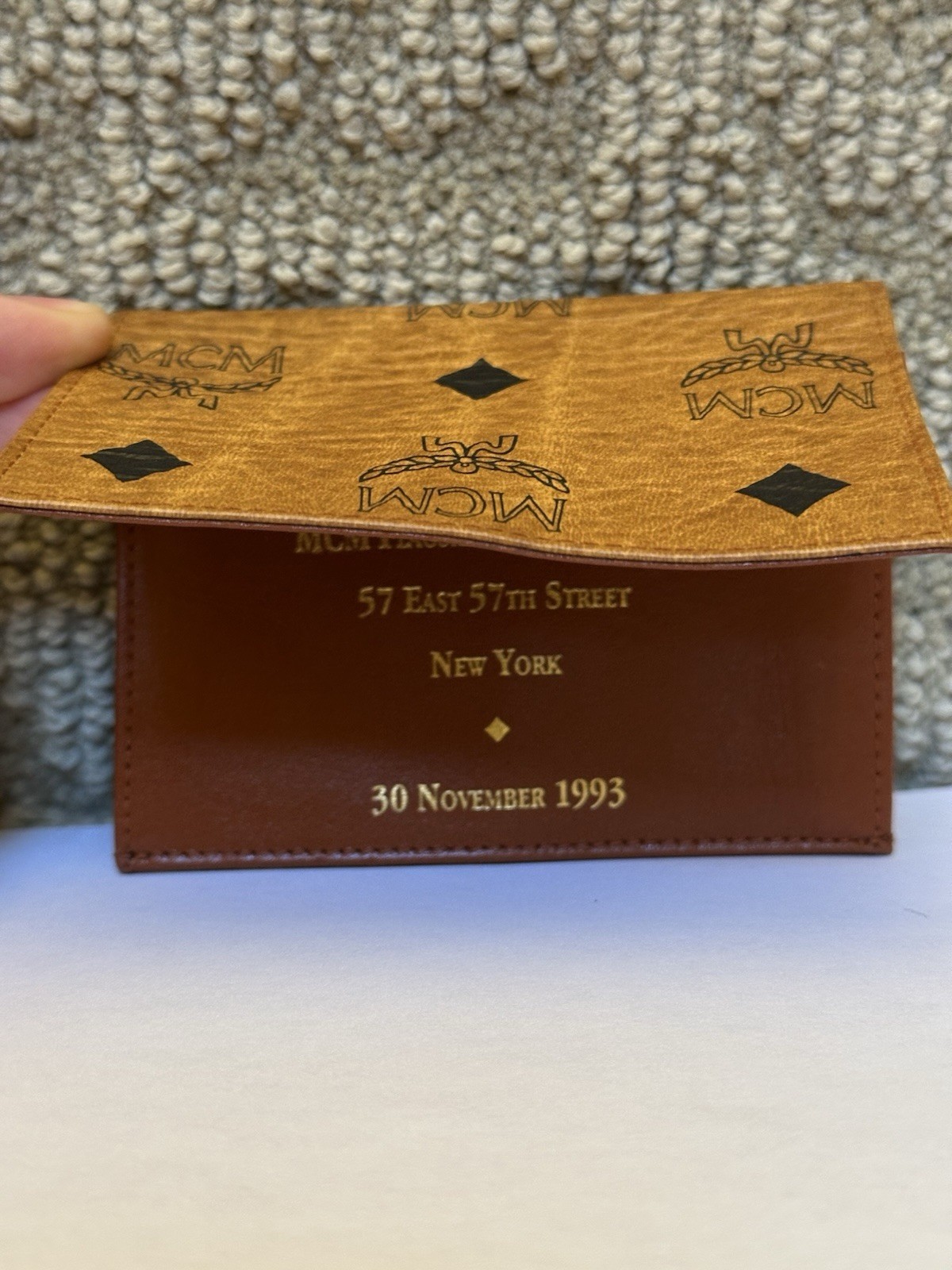Vintage MCM Wallet 1993 New York Flagship Store Opening made in Germany Munich