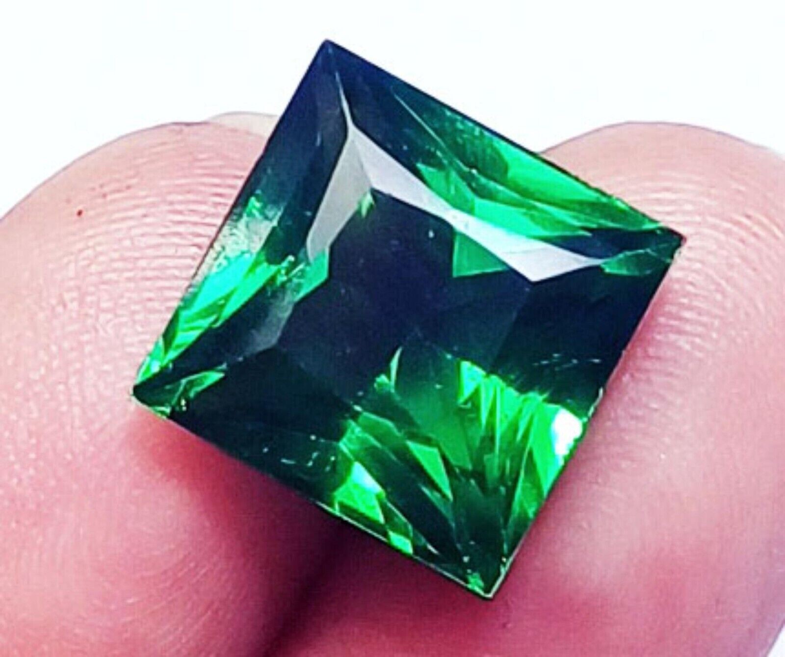 Rare Princess Cut Natural Tsavorite Garnet Green 9.70Ct Certified Loose Gemstone