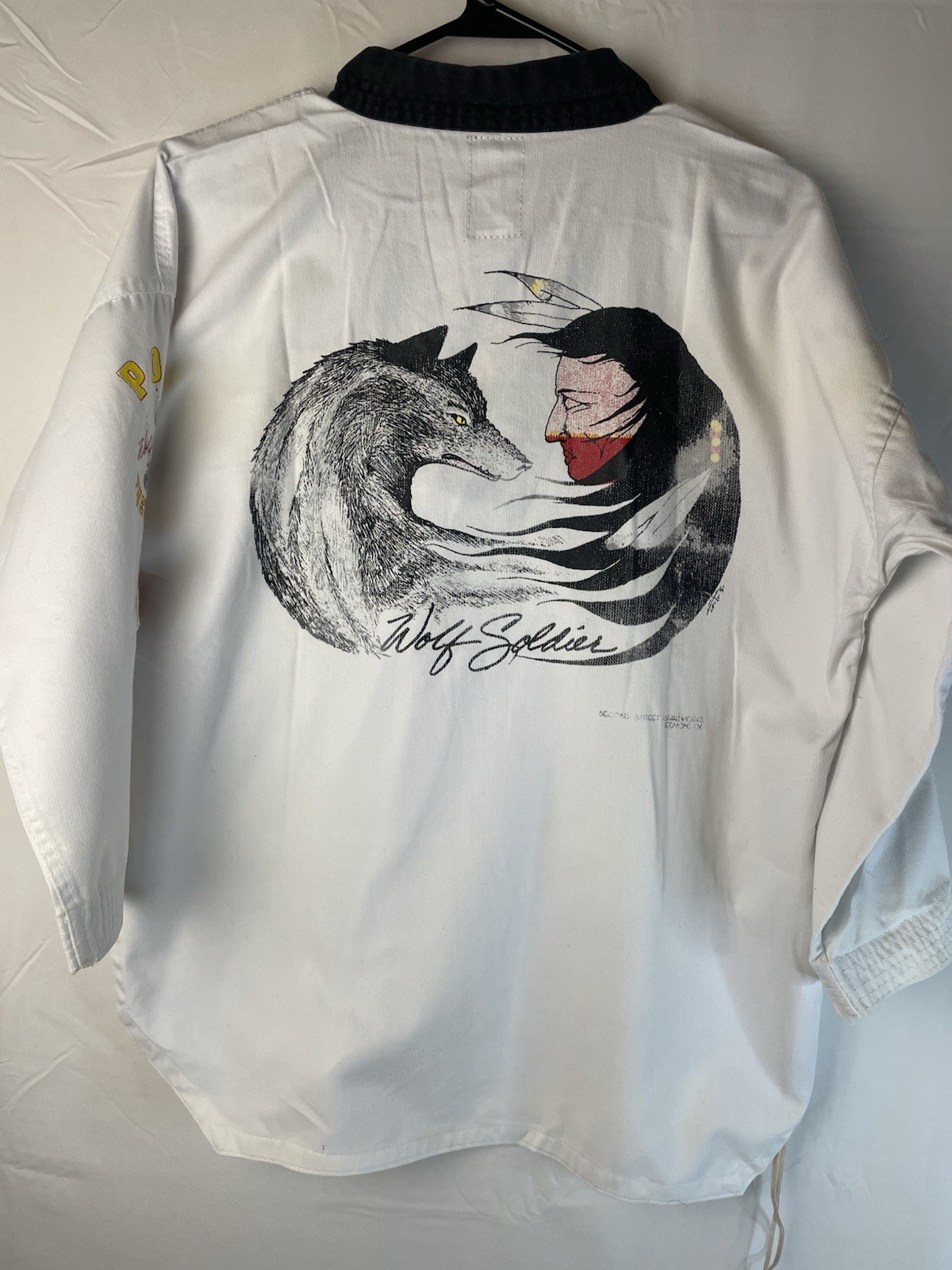 Vintage Collectible BEST Brand Taekwondo Dobok Uniform Jacket Rare Wolf Soldier