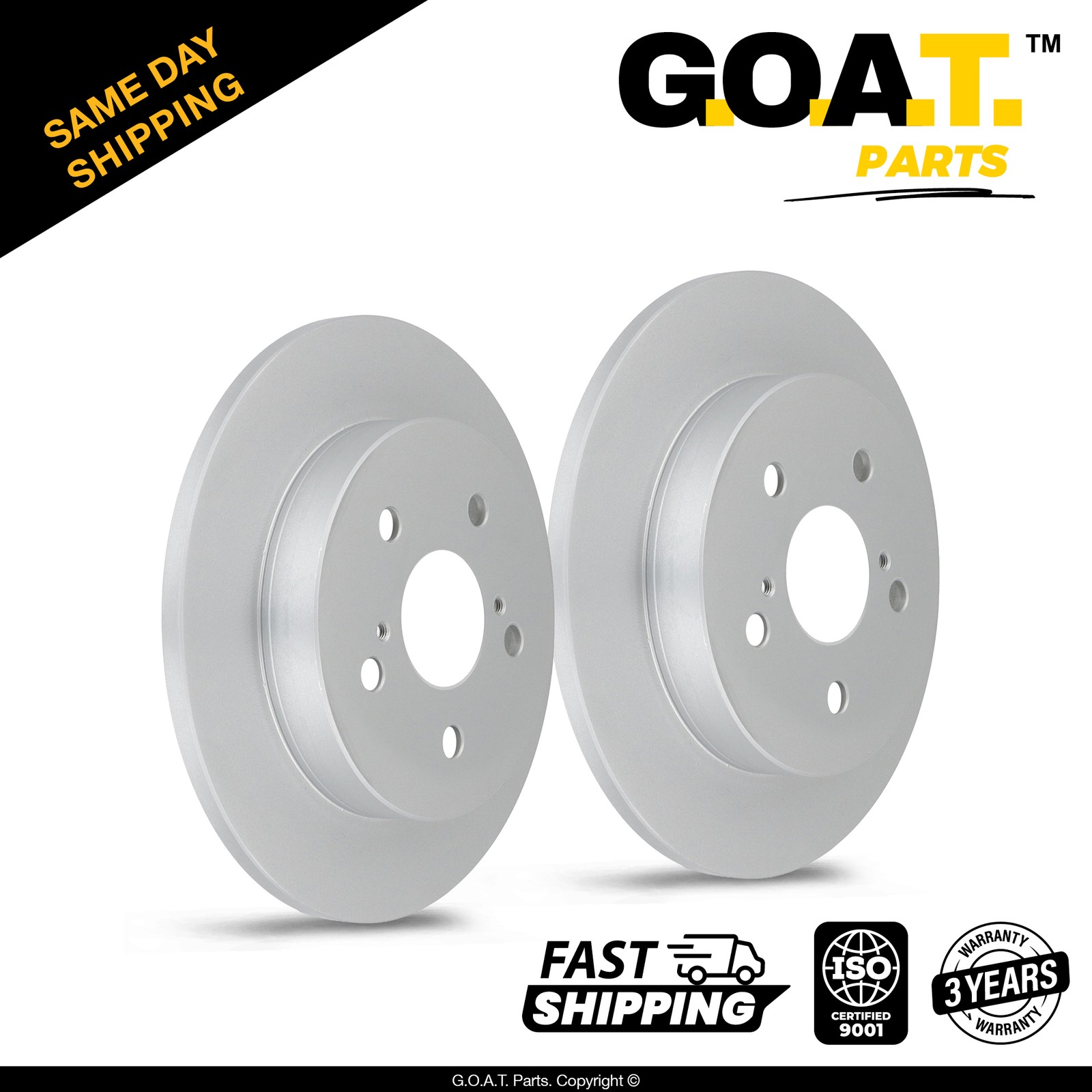 Rear Brake Rotors Set for 21-23 Lexus ES250 19-23 ES300h Toyota Avalon 11.06 in