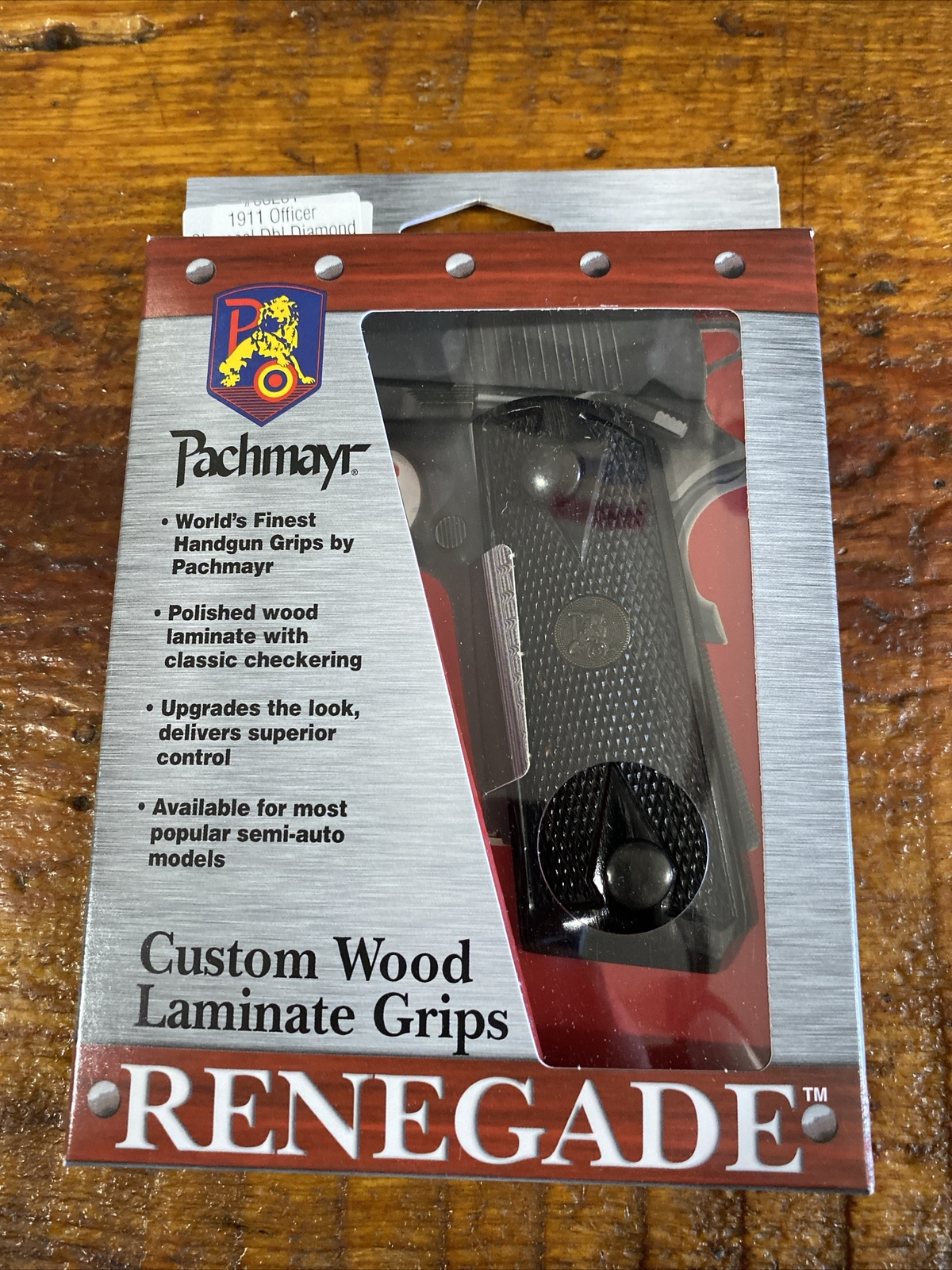Pachmayr Renegade Double Diamond Grips For Colt 1911 Officers Models. 63251 Pachmayr Renegade Double Diamond Grips For Colt 1911 Officers Models. 63251