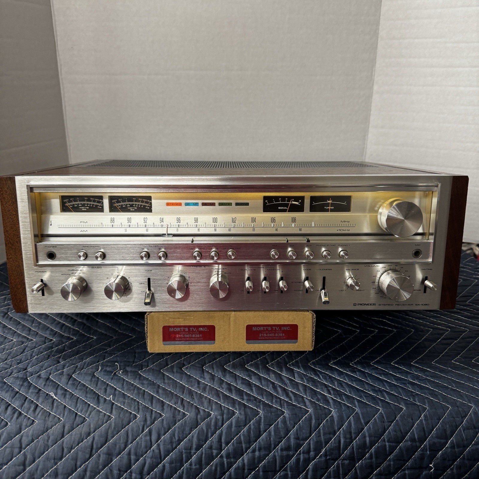 PIONEER SX-1080 VINTAGE AM/FM STEREO RECEIVER - SERVICED - CLEANED - TESTED