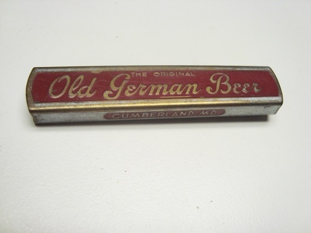 Circa 1940s Old German Beer Pocket Slide Opener, Cumberland, MD Circa 1940s Old German Beer Pocket Slide Opener, Cumberland, MD