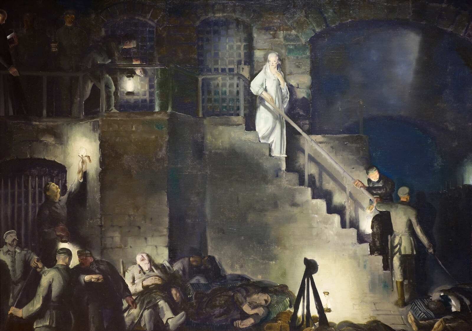 George Bellows Murder of Edith Cavell 1918 World War I Lithograph