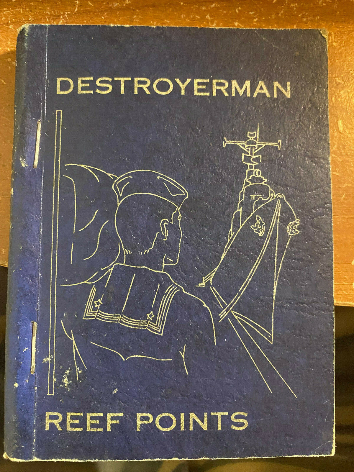 Vintage 1950s U.S. Navy DESTROYERMAN REEF POINTS Destroyer Force Atlantic Fleet
