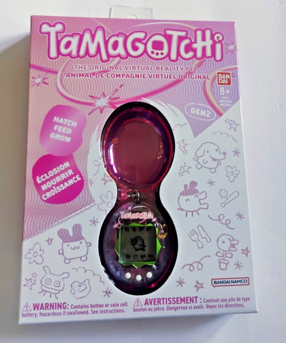 BANDAI TAMAGOTCHI THE ORIGINAL REALITY PET GEN 2 CLEAR RASPBERRY YK3 NEW BANDAI TAMAGOTCHI THE ORIGINAL REALITY PET GEN 2 CLEAR RASPBERRY YK3 NEW