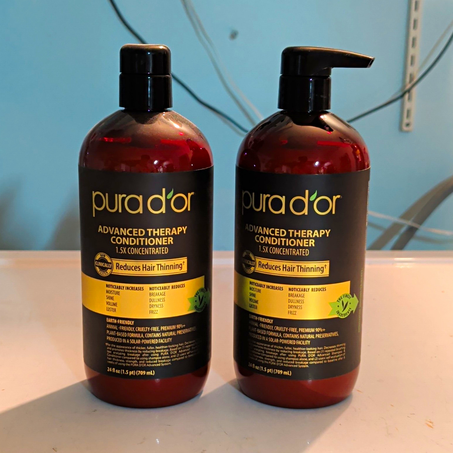 2 PURA D\'OR Advanced Therapy Conditioner Reduces Hair Thinning 24 fl oz 2 PURA D\'OR Advanced Therapy Conditioner Reduces Hair Thinning 24 fl oz