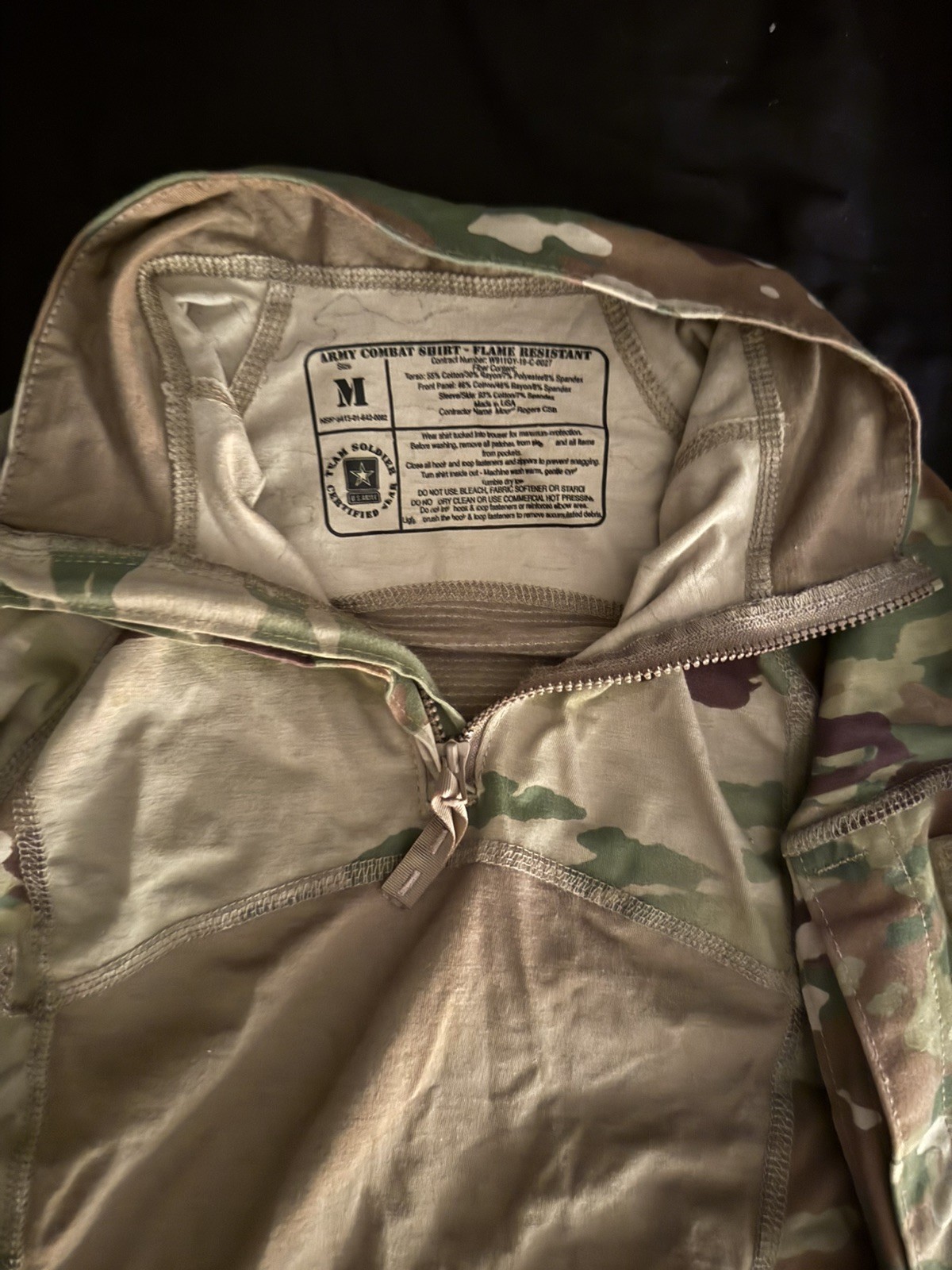 Army Combat Shirt Flame Resistant ACS FR Multicam OCP MEDIUM New not used