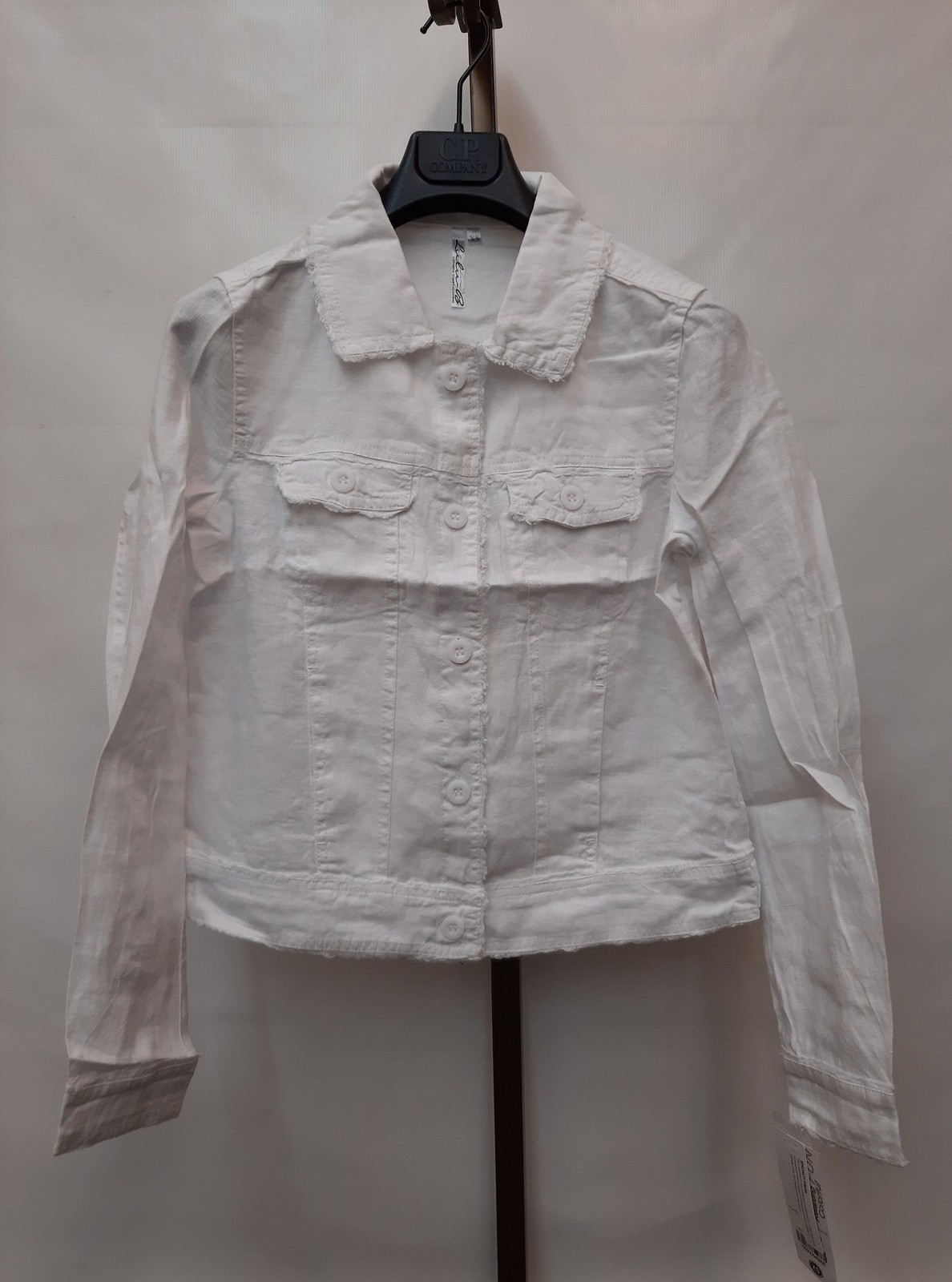 Lulu B Womens Long Sleeve Linen Travel Jacket White Size XS LIN7403