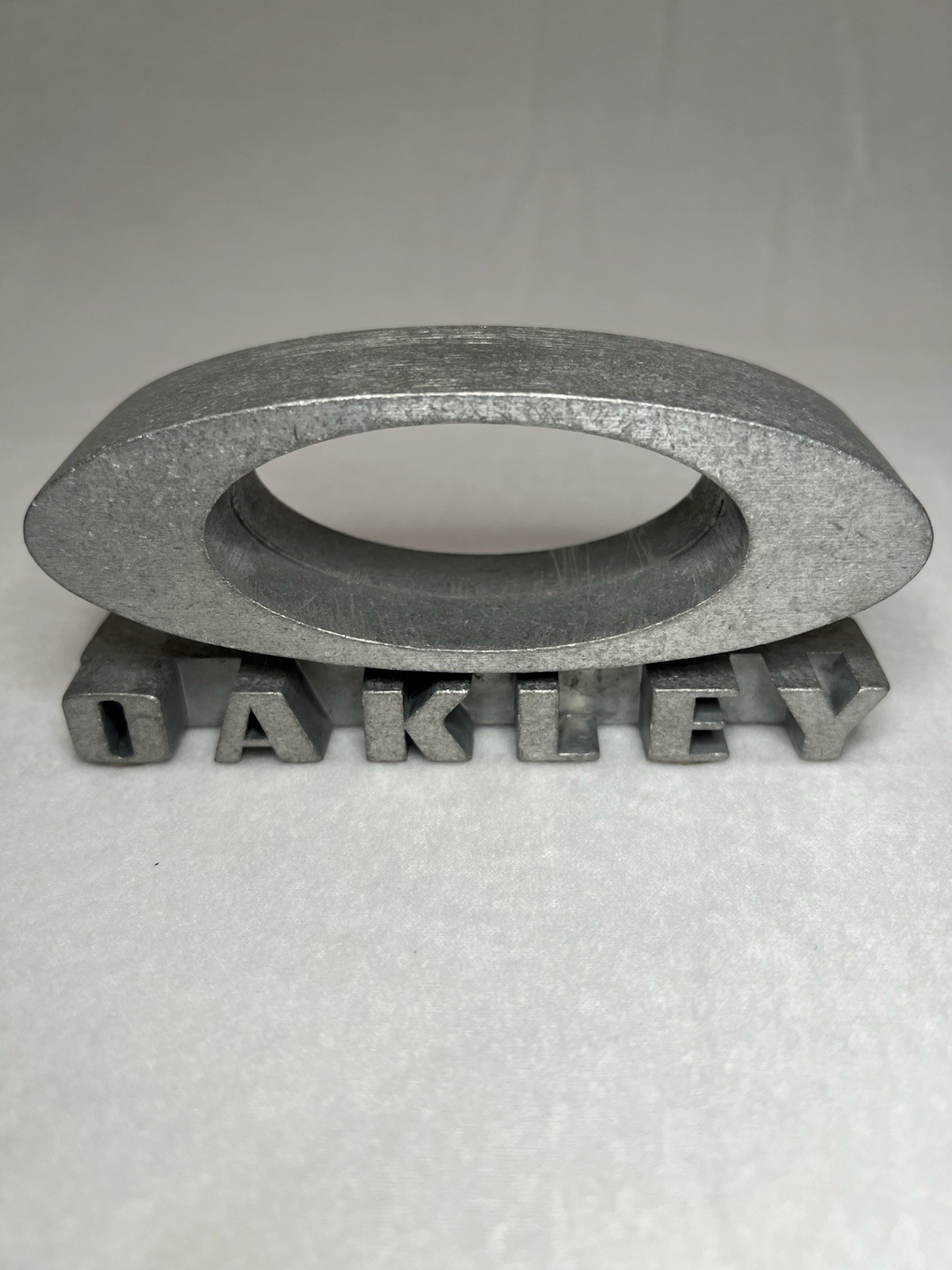 Authentic Oakley Foundational 3D Logo Metal Display Block