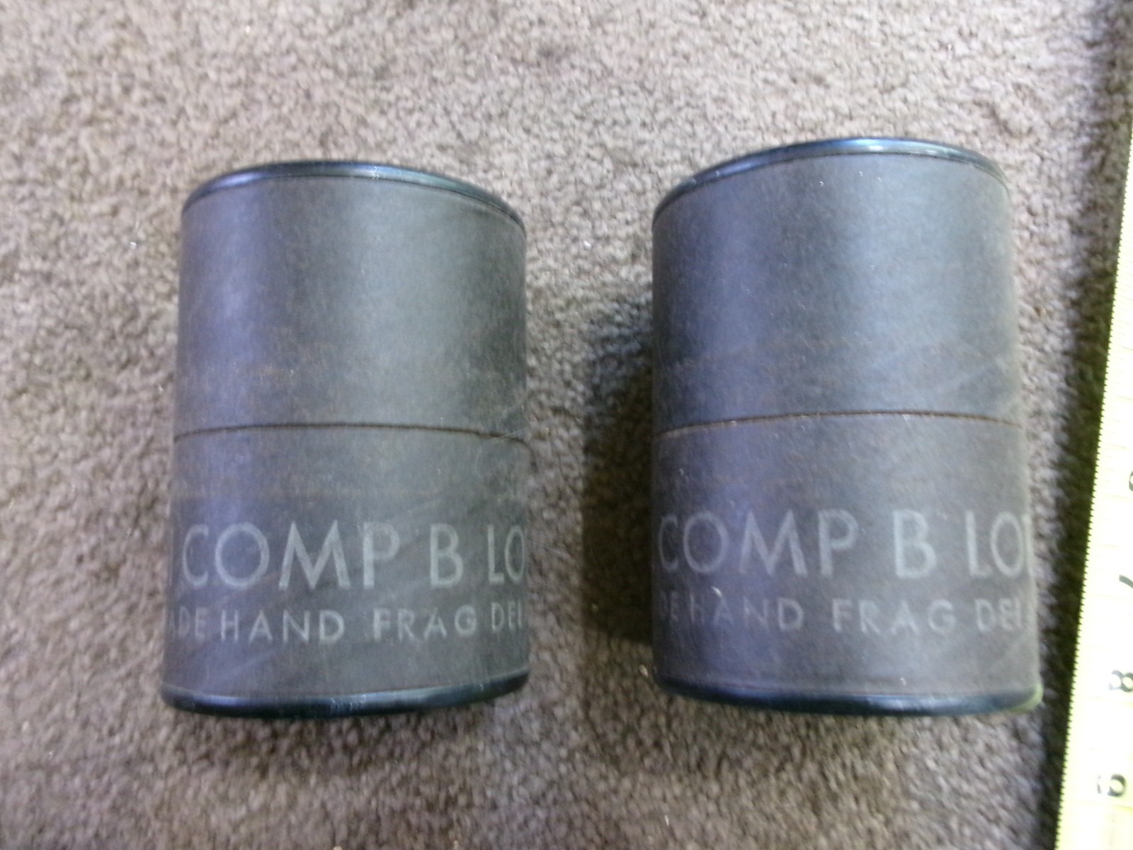 2 EMPTY VIETNAM ERA GRENADE TUBES 1973 CARDBOARD 2 EMPTY VIETNAM ERA GRENADE TUBES 1973 CARDBOARD