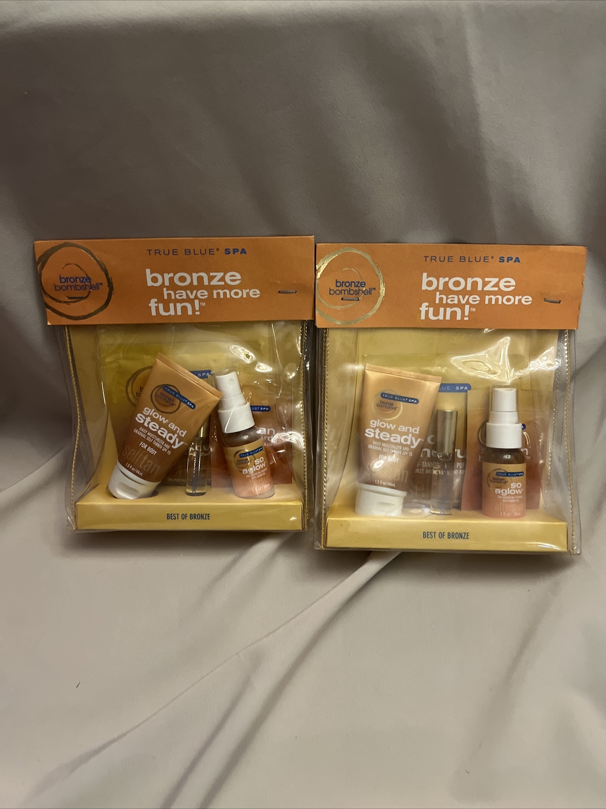 2 x True Blue Spa Bombshell Best of Bronze Gift Sets 2 x True Blue Spa Bombshell Best of Bronze Gift Sets