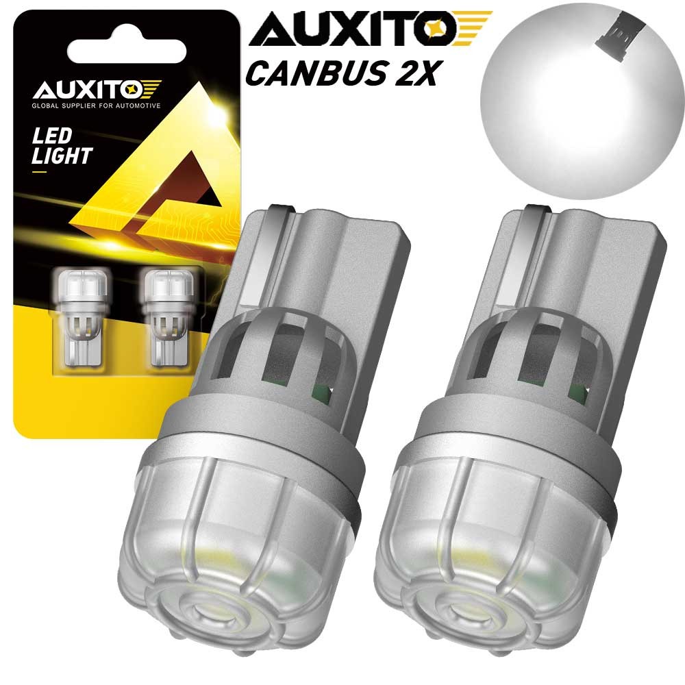 2X AUXITO LED License Plate Wedge Light Bulbs Lamps 6000K Xenon White 168 T10 GK