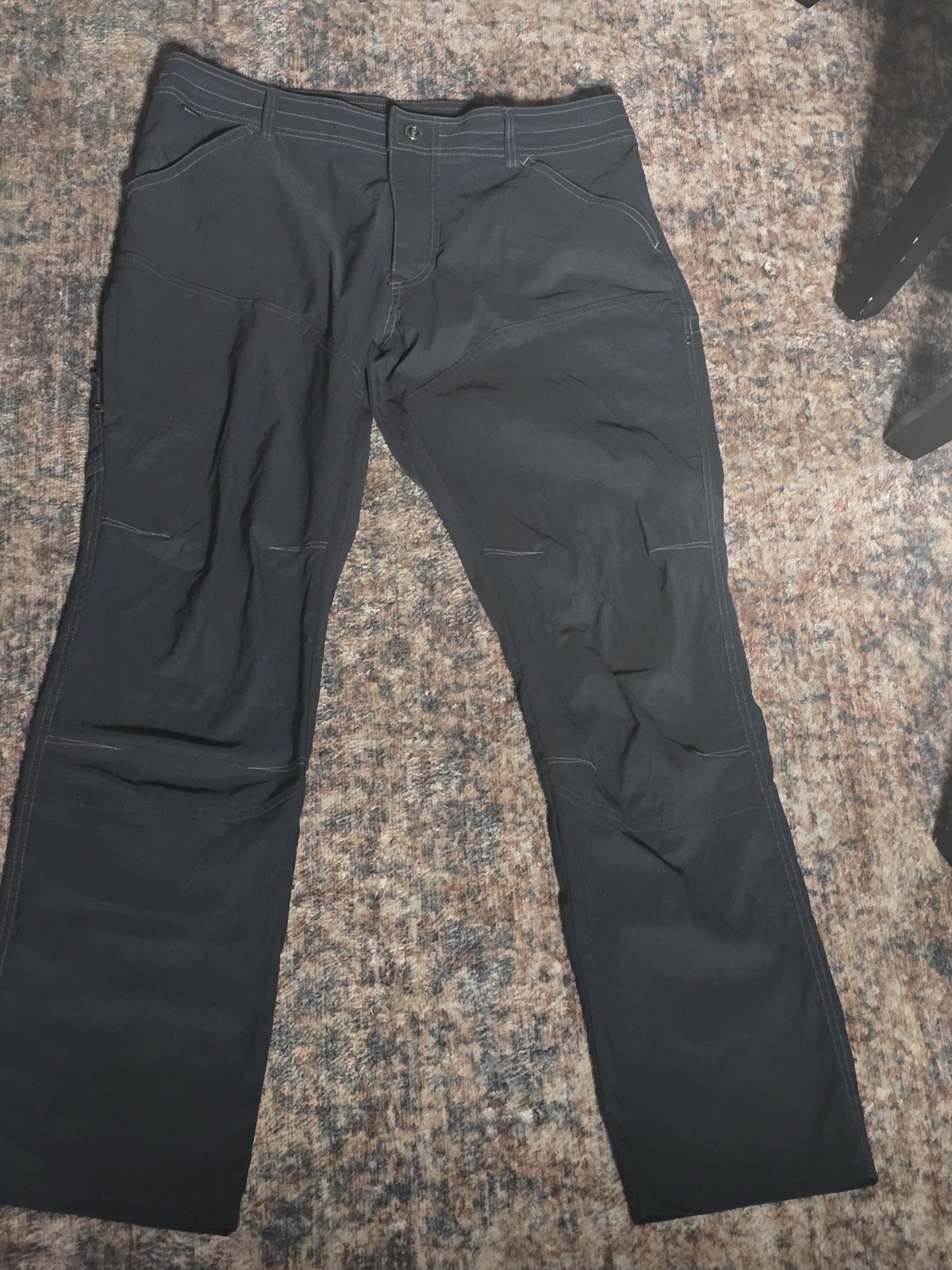 KÜHL Renegade Men’s Pants 36x32 Carbon Dark Gray Hiking Outdoor Technical 