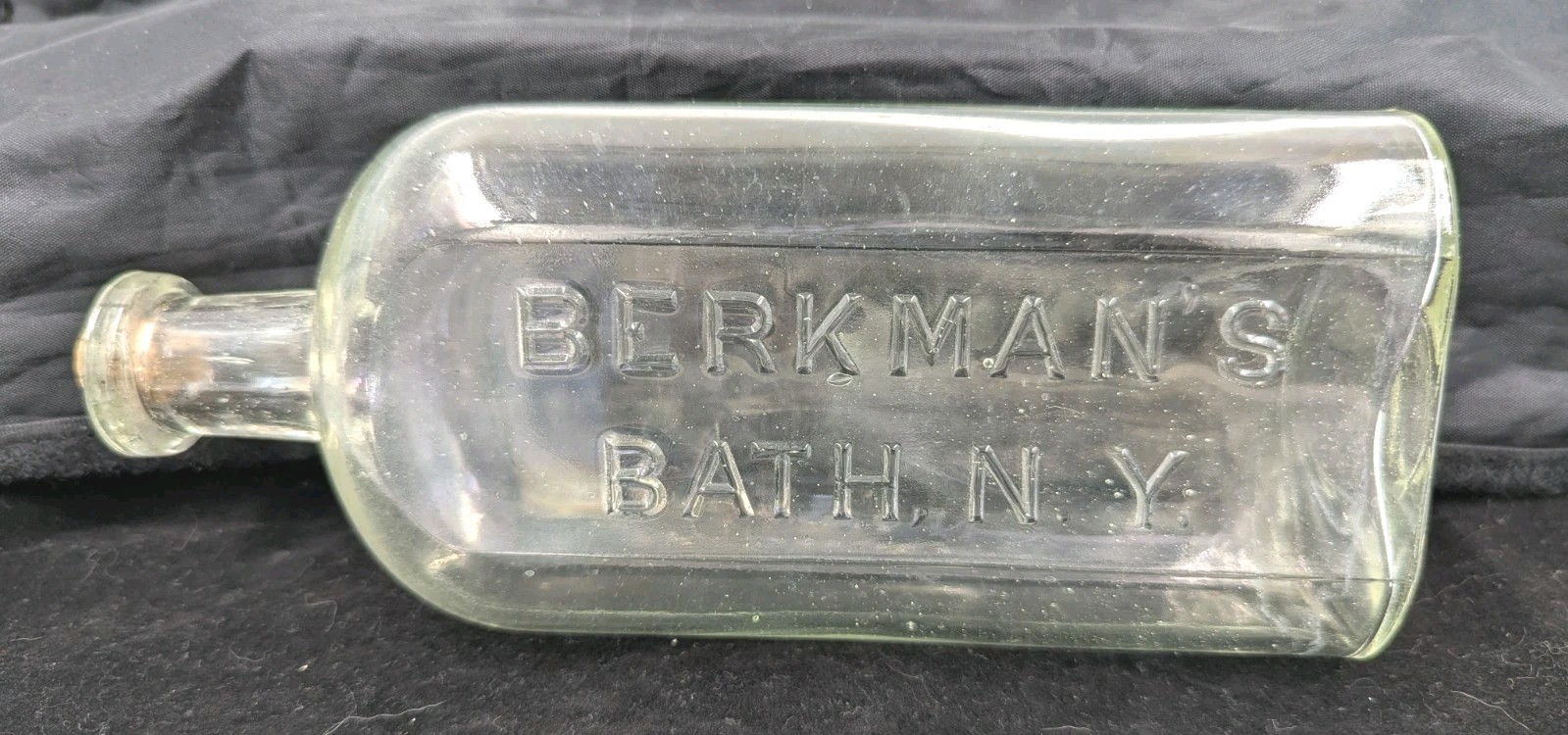 Vintage Berkman\'s Medicine bottle Bath, N.Y.