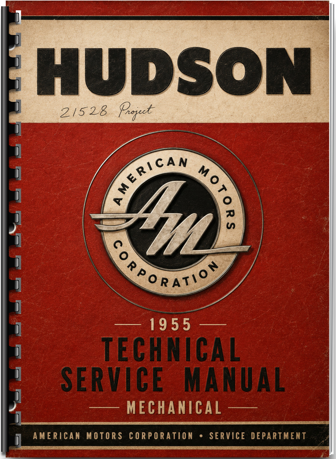 1955 Hudson Technical Service Mechanical Shop Repair Manual Vintage 292 Pages