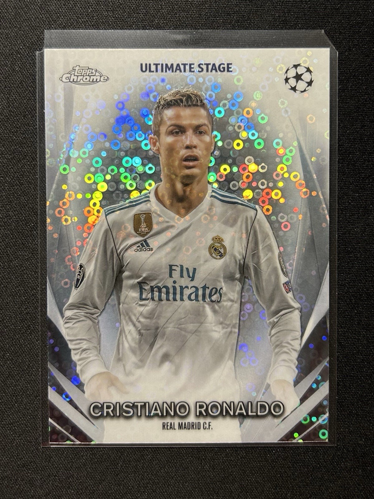 2023-24 Topps Chrome Cristiano Ronaldo Ultimate Stage Bubble Refractor 2023-24 Topps Chrome Cristiano Ronaldo Ultimate Stage Bubble Refractor
