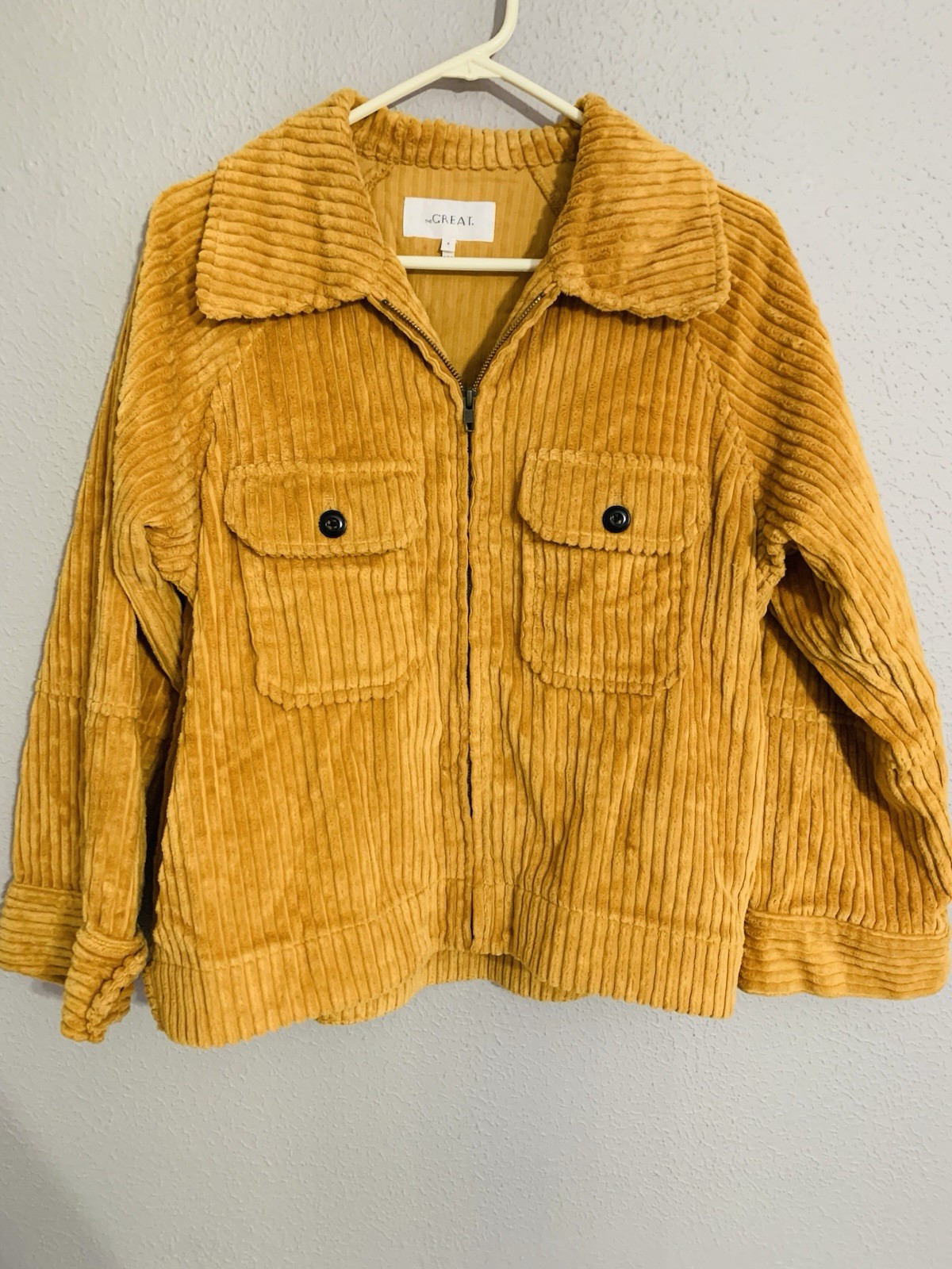 The Great Mustard Teddy Jacket Size 0 The Great Mustard Teddy Jacket Size 0